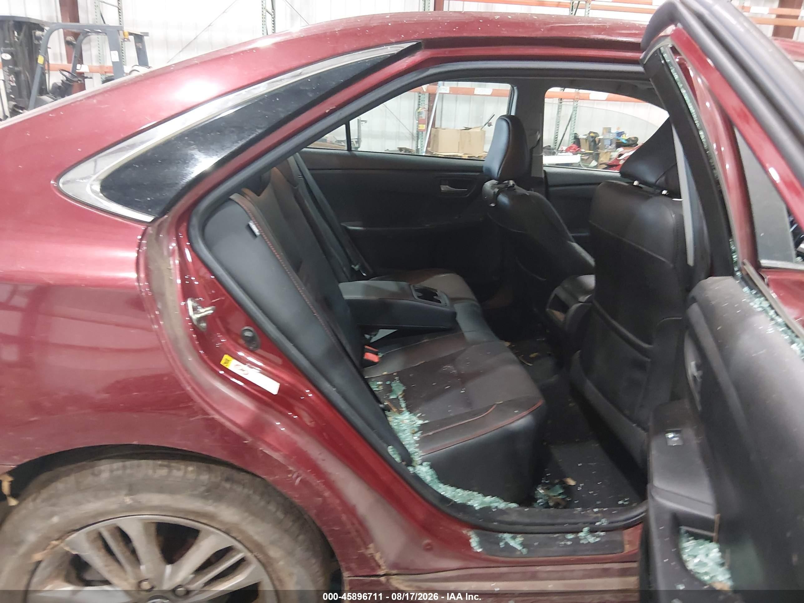 2016 Toyota Camry Se Red vin: 4T1BF1FK7GU572784