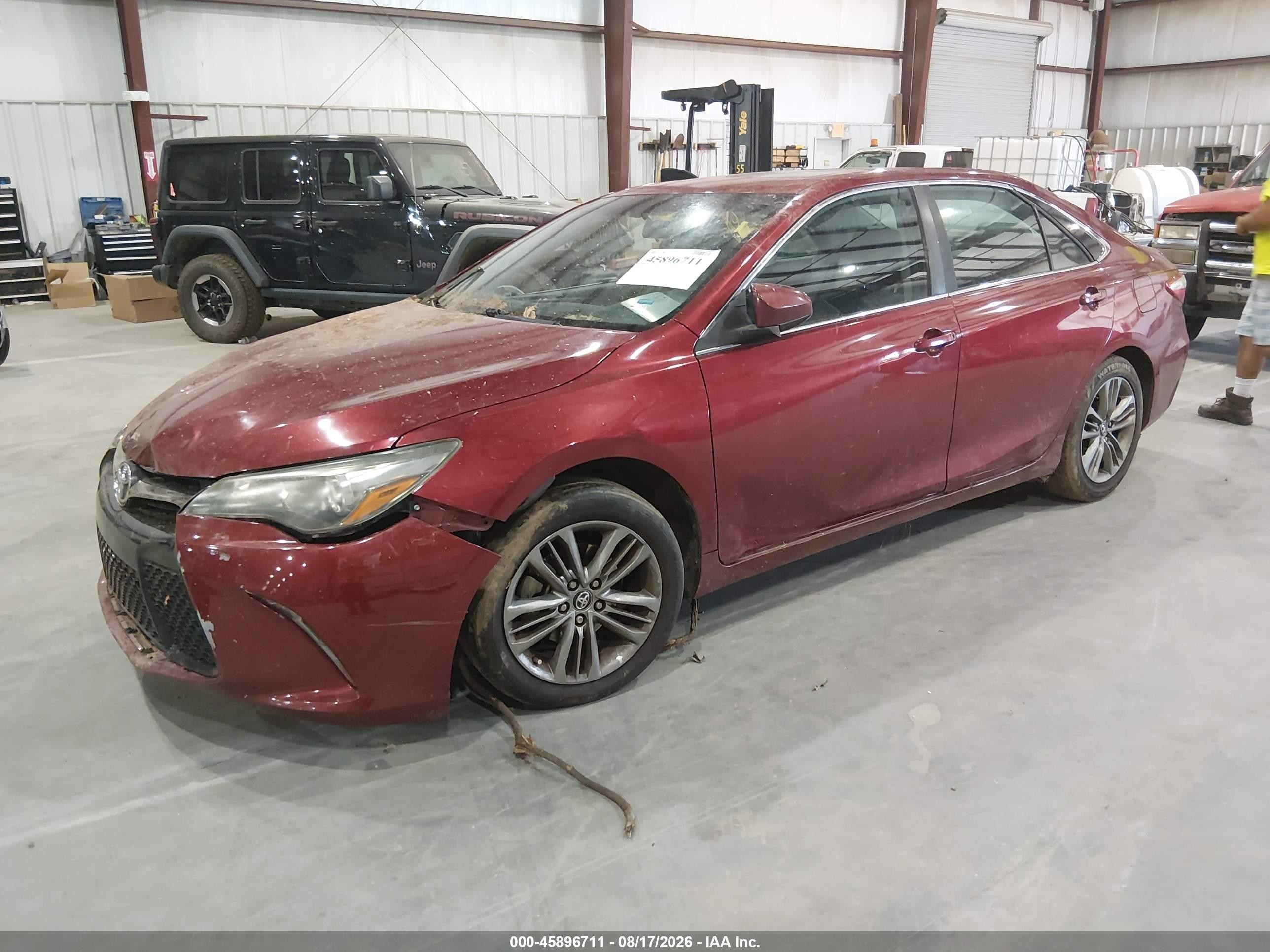 2016 Toyota Camry Se Red vin: 4T1BF1FK7GU572784