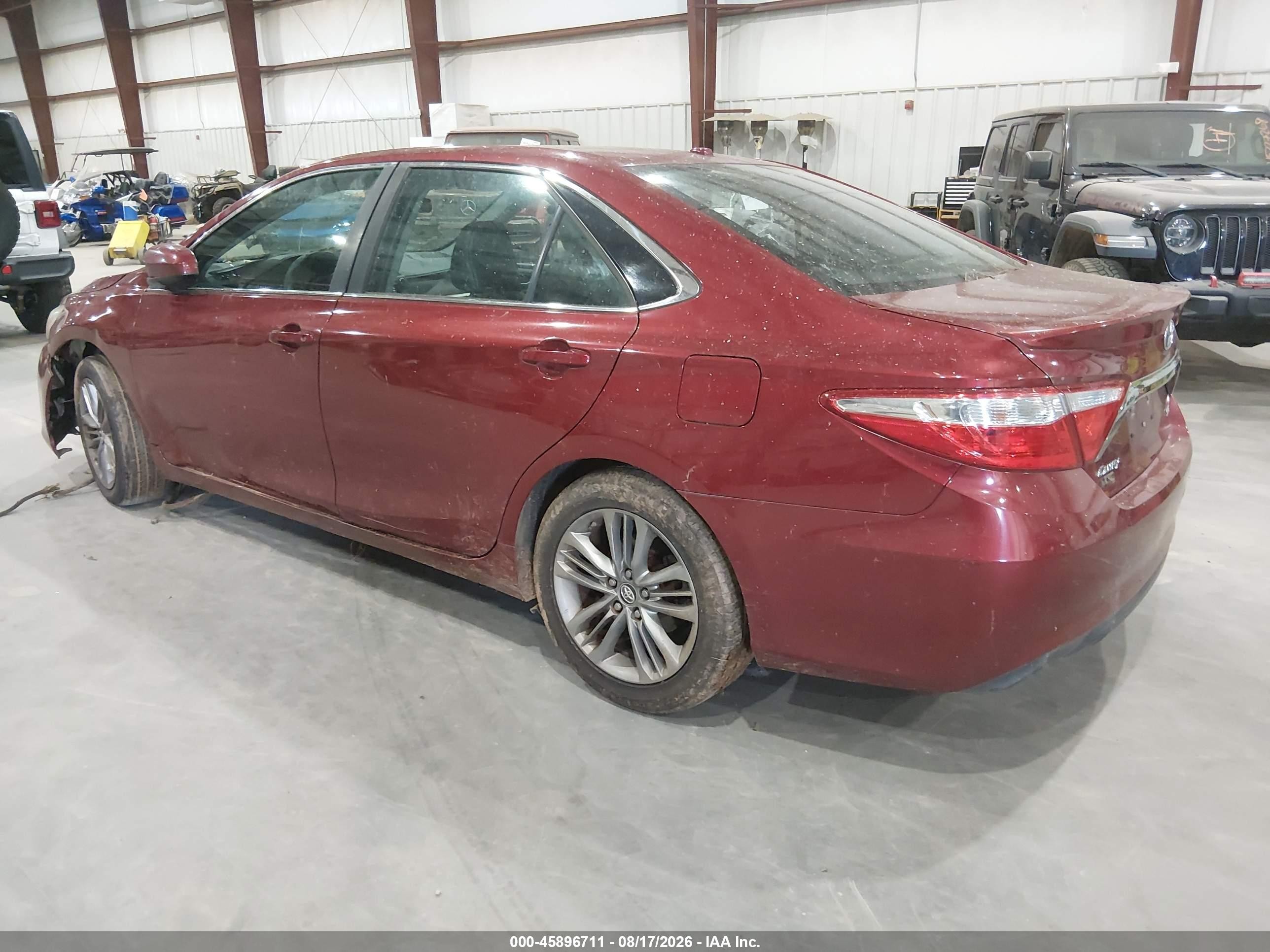 2016 Toyota Camry Se Red vin: 4T1BF1FK7GU572784