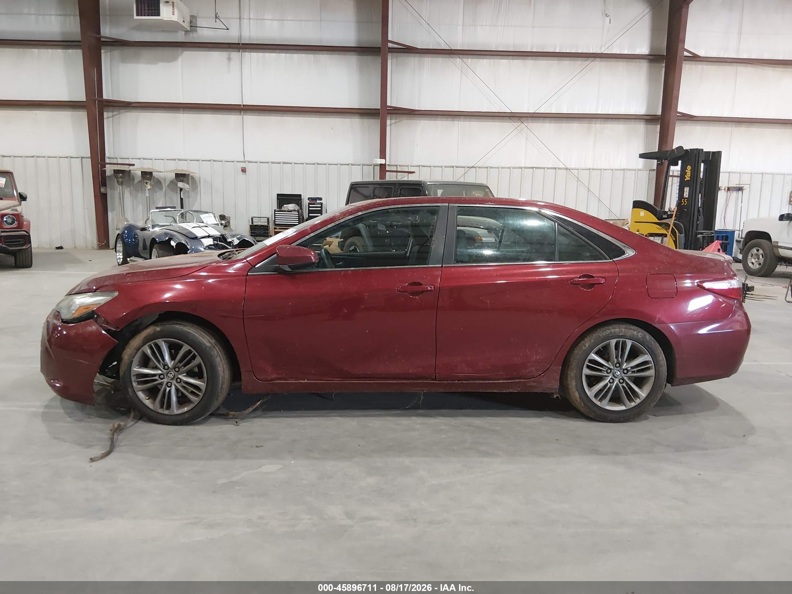 2016 Toyota Camry Se Red vin: 4T1BF1FK7GU572784
