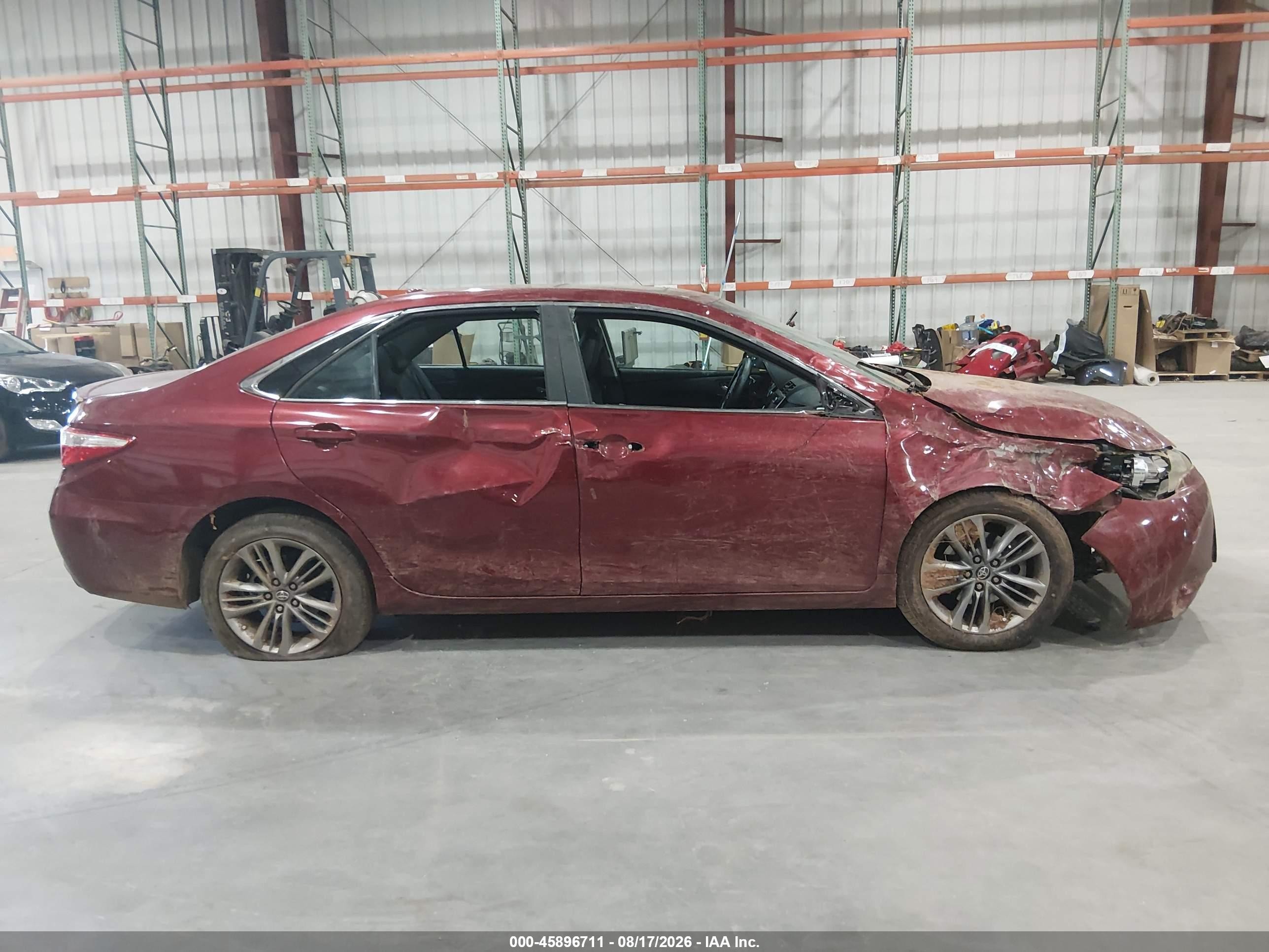 2016 Toyota Camry Se Red vin: 4T1BF1FK7GU572784