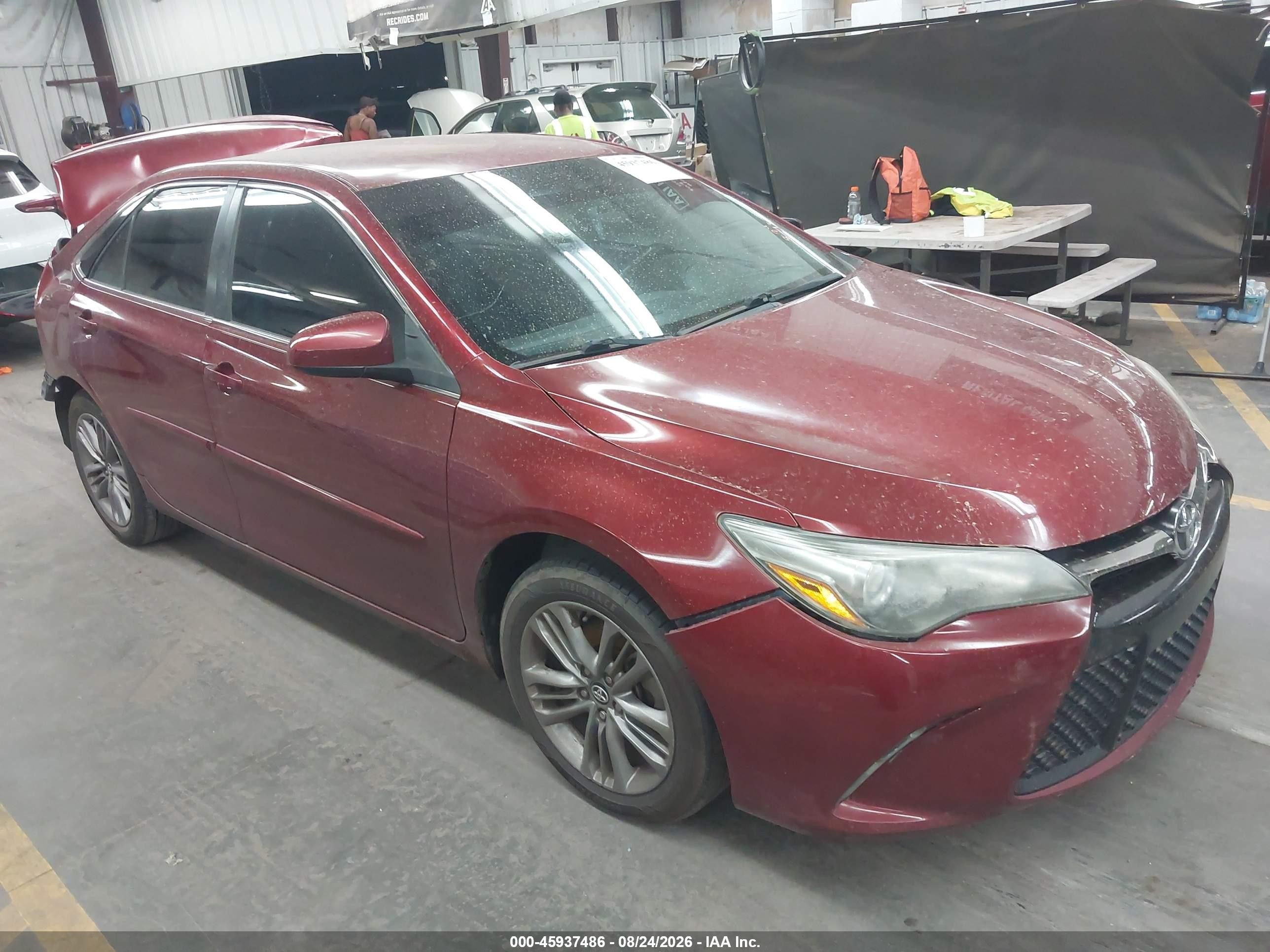 2016 Toyota Camry Se Red vin: 4T1BF1FK7GU610000