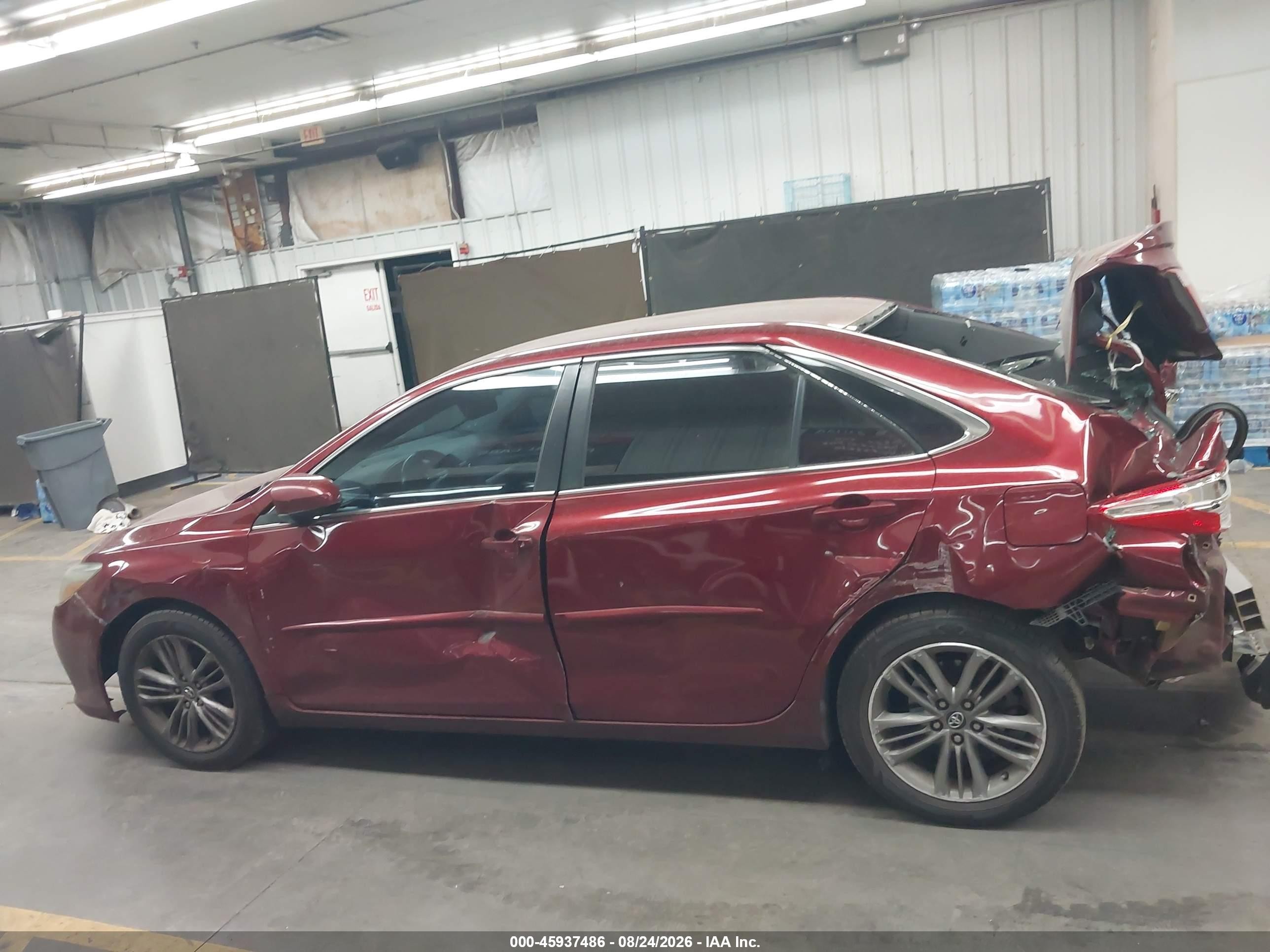 2016 Toyota Camry Se Красный vin: 4T1BF1FK7GU610000
