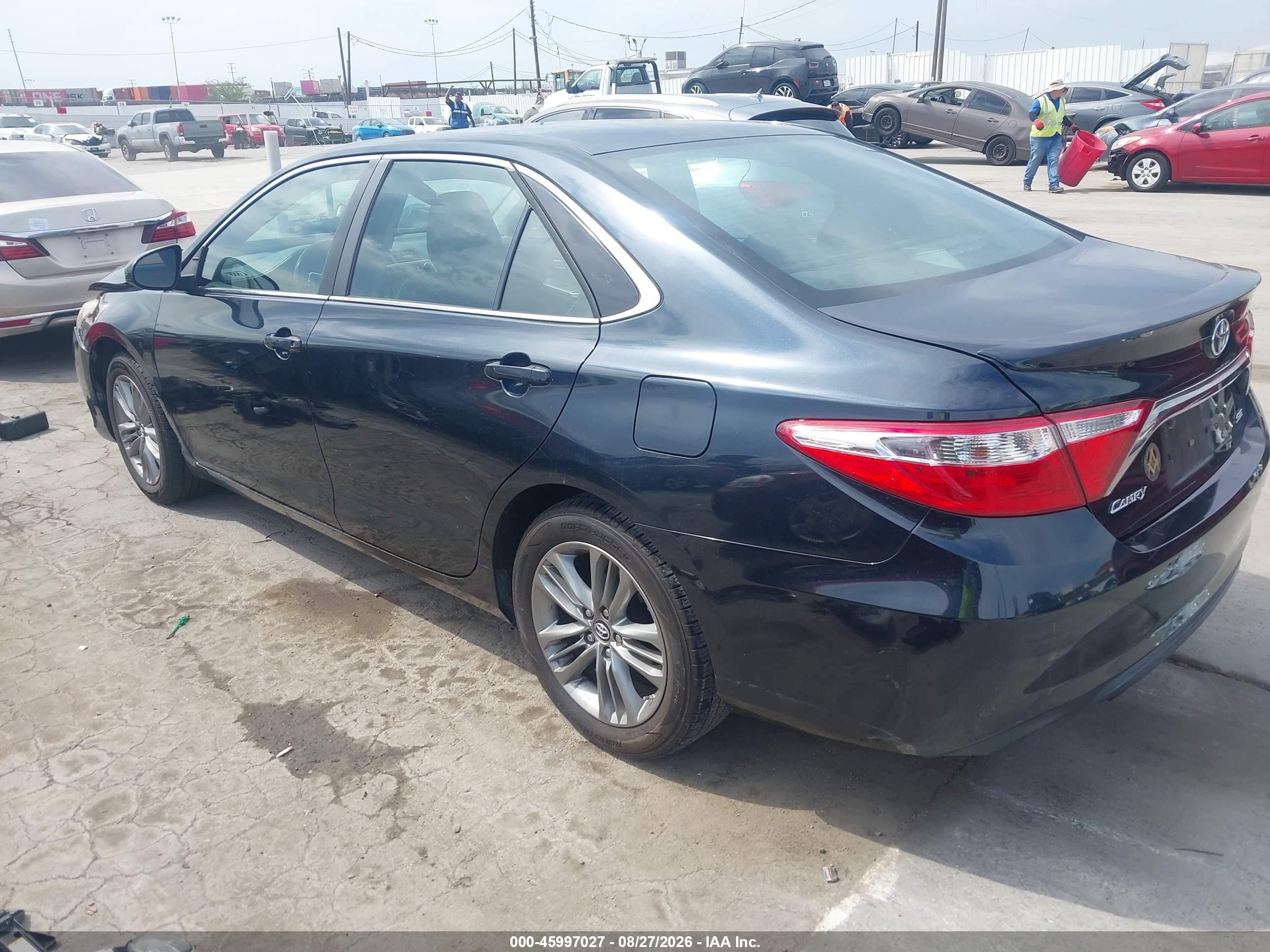 2017 Toyota Camry Se Gray vin: 4T1BF1FK7HU283390