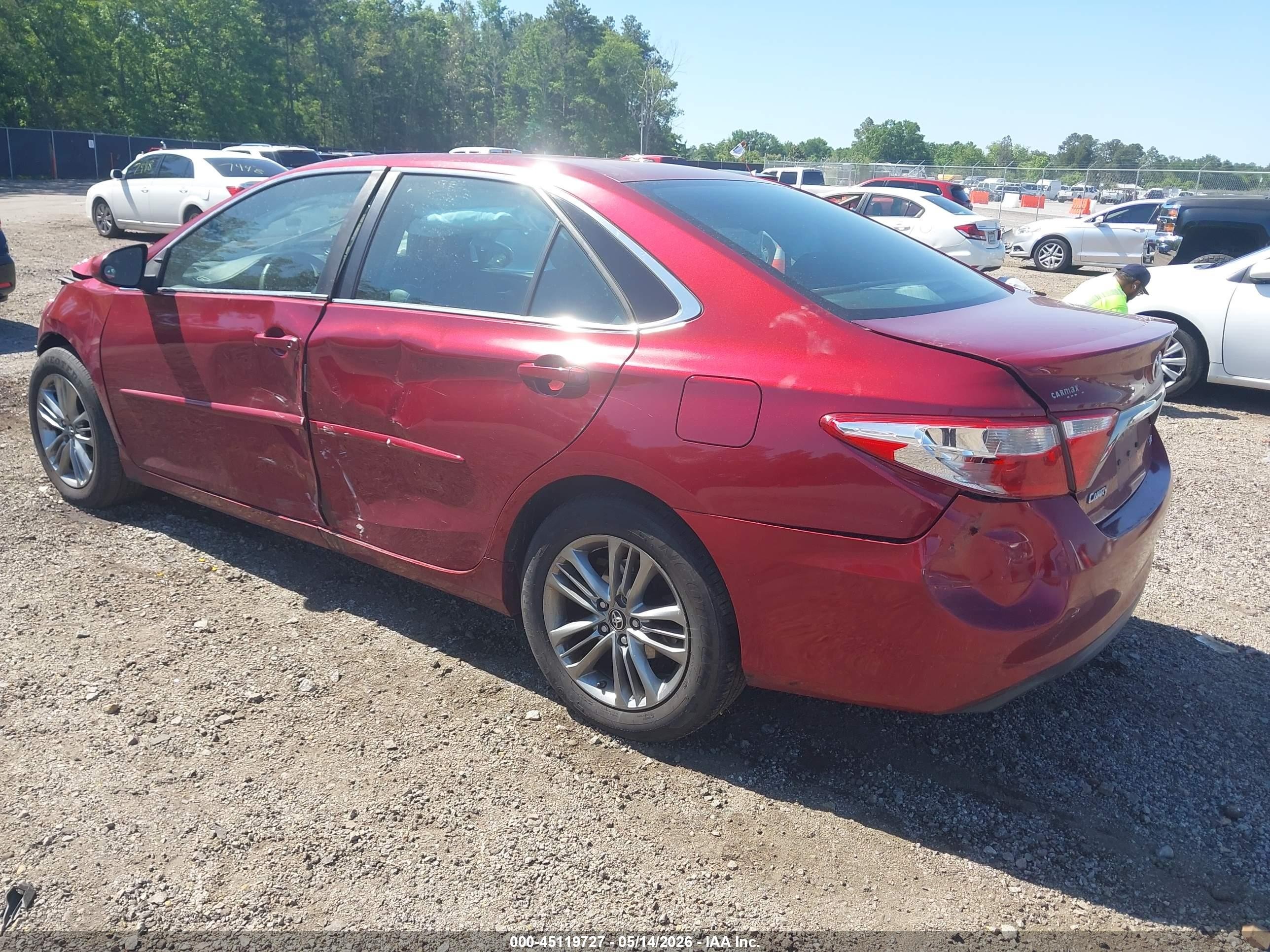 2017 Toyota Camry Se Красный vin: 4T1BF1FK7HU729490