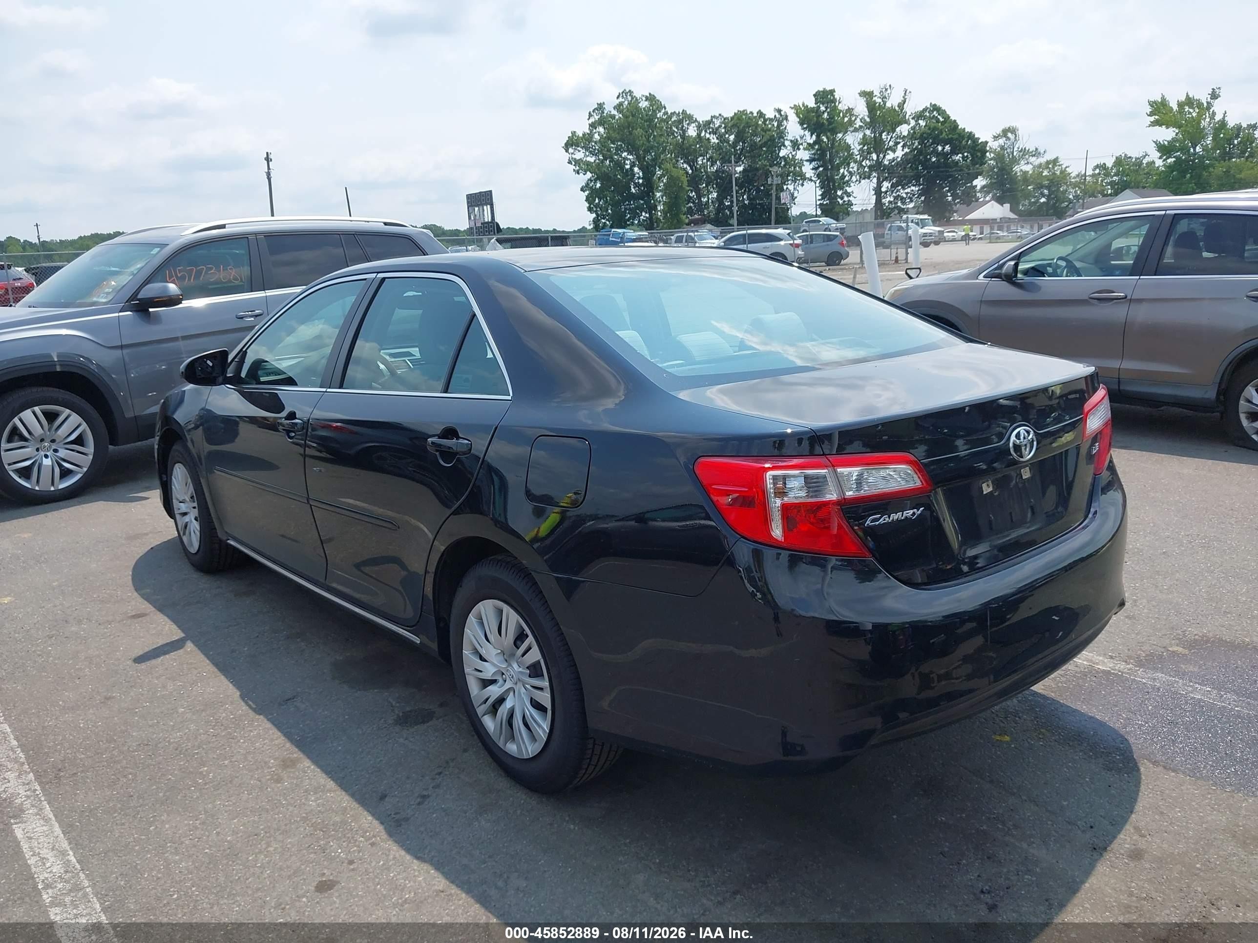 2012 Toyota Camry Le Black vin: 4T1BF1FK8CU005087