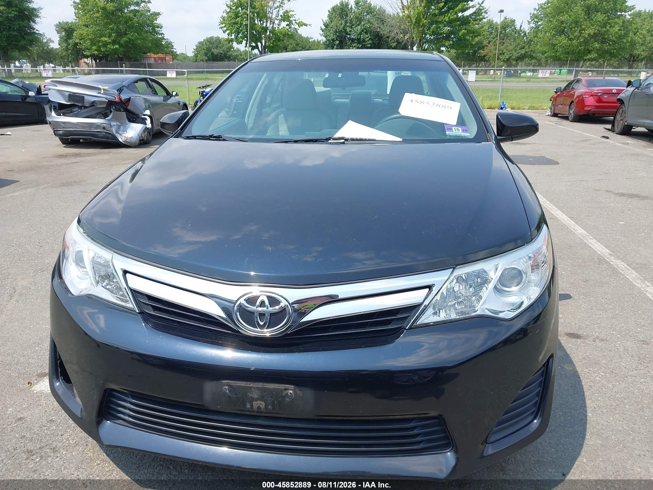 2012 Toyota Camry Le Black vin: 4T1BF1FK8CU005087