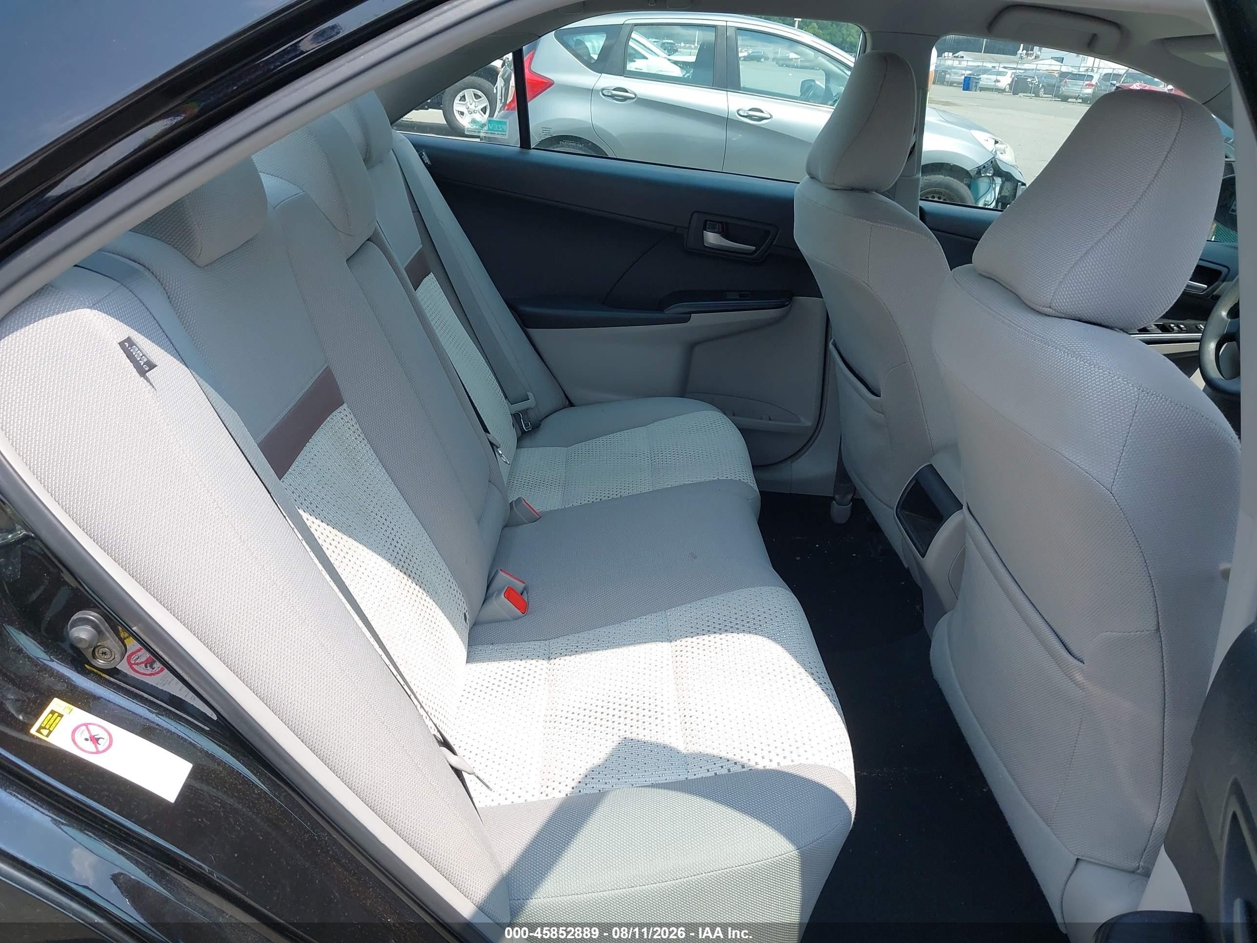 2012 Toyota Camry Le Black vin: 4T1BF1FK8CU005087