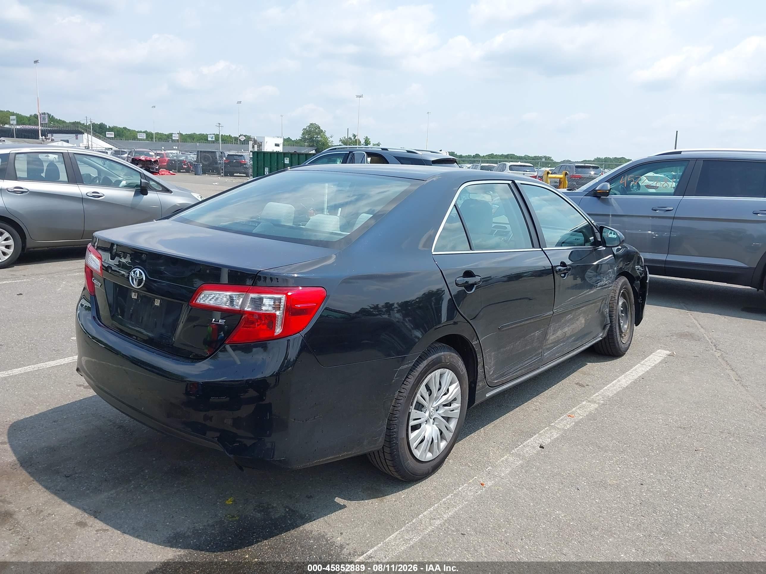 2012 Toyota Camry Le Black vin: 4T1BF1FK8CU005087