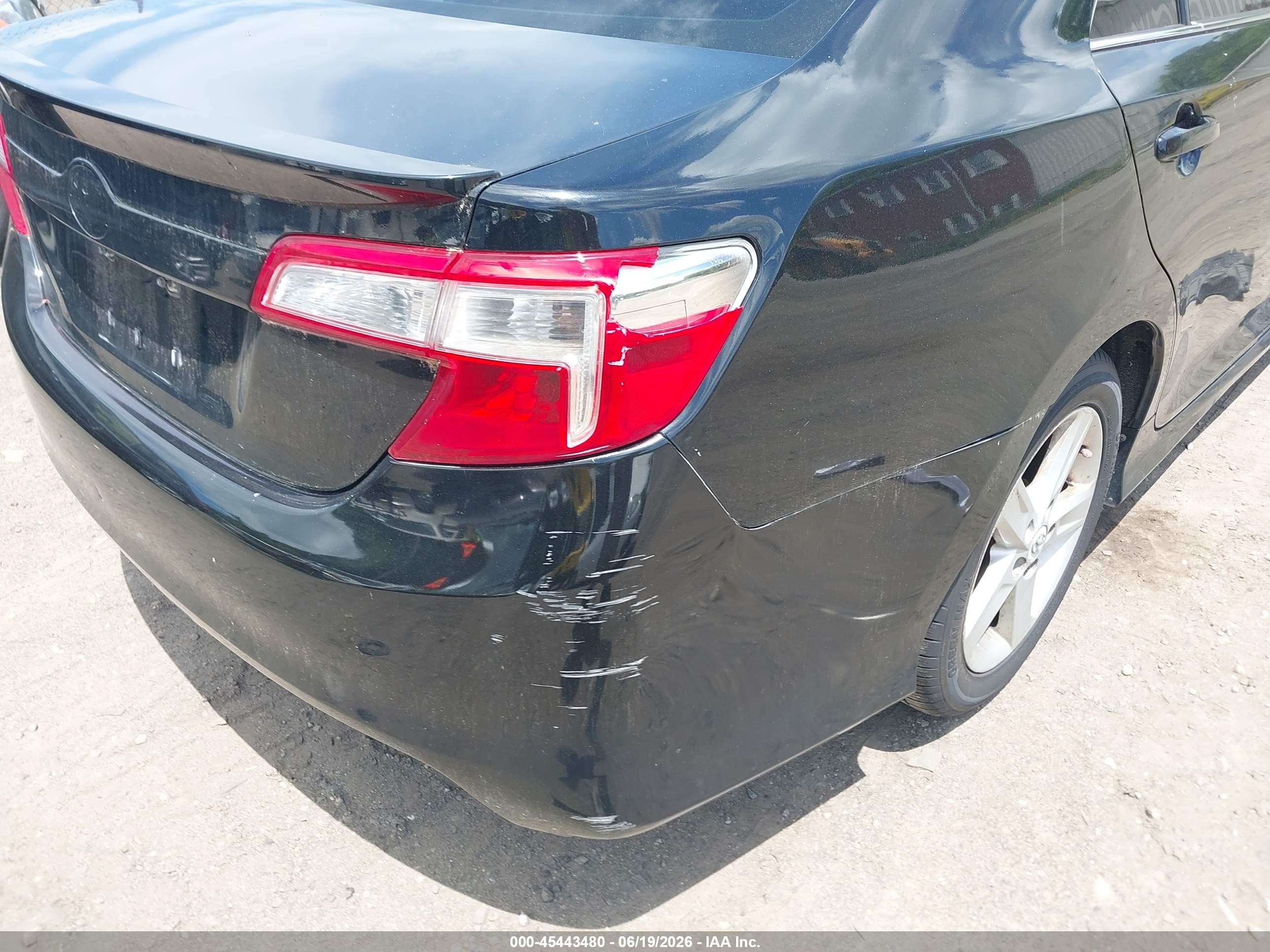2012 Toyota Camry Se Черный vin: 4T1BF1FK8CU014632
