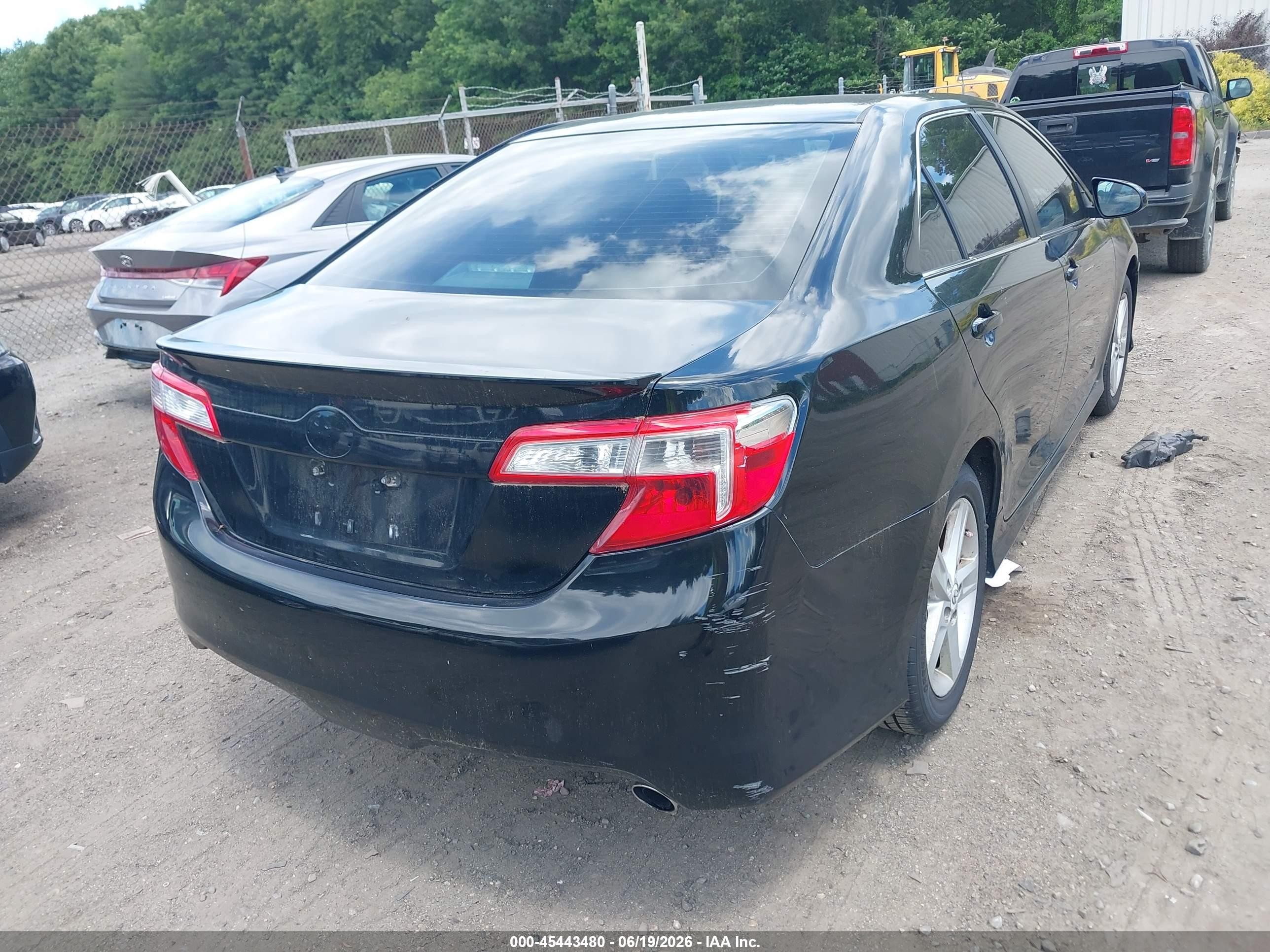 2012 Toyota Camry Se Черный vin: 4T1BF1FK8CU014632