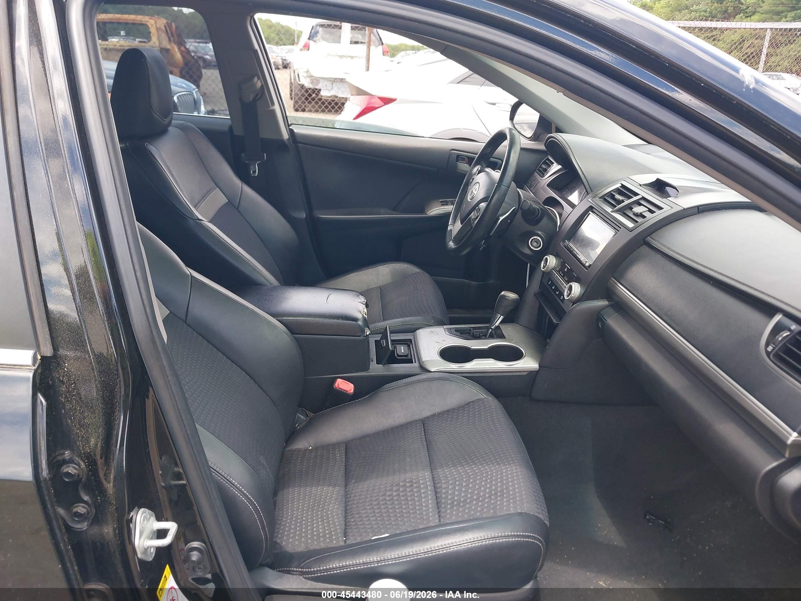 2012 Toyota Camry Se Черный vin: 4T1BF1FK8CU014632