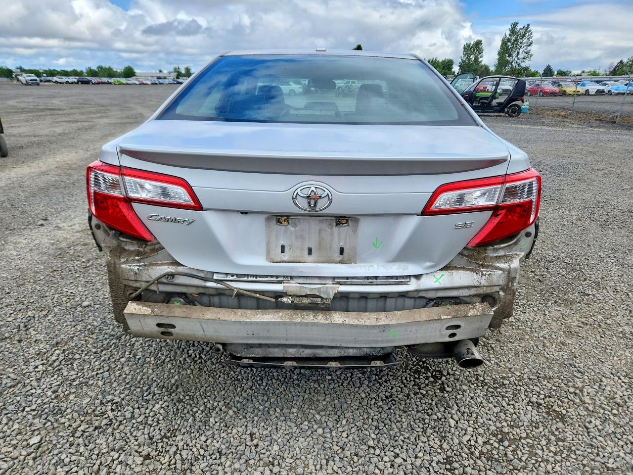 2012 Toyota Camry Se Silver vin: 4T1BF1FK8CU018132