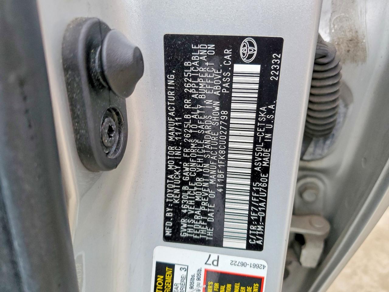 2012 Toyota Camry Se Silver vin: 4T1BF1FK8CU027798