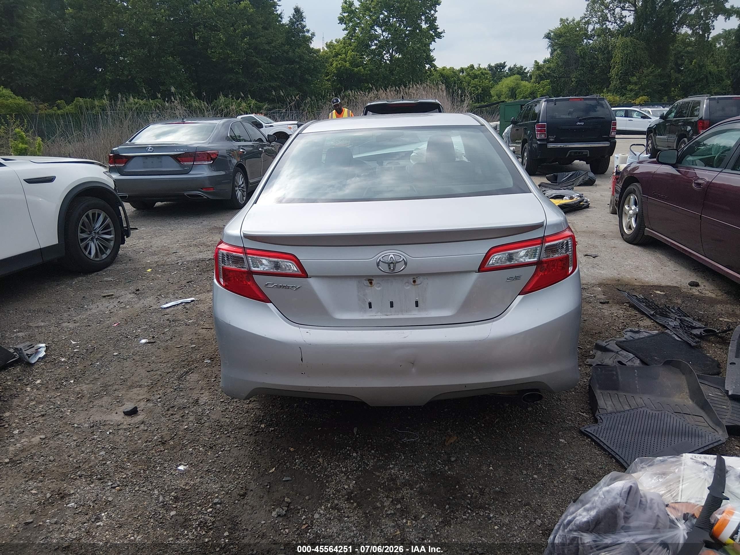 2012 Toyota Camry Se Silver vin: 4T1BF1FK8CU032404