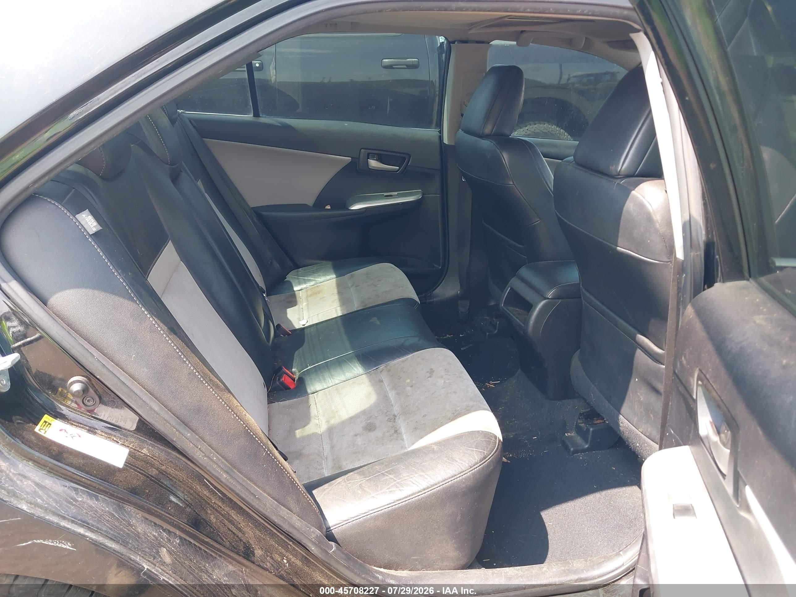 2012 Toyota Camry Se Black vin: 4T1BF1FK8CU044049