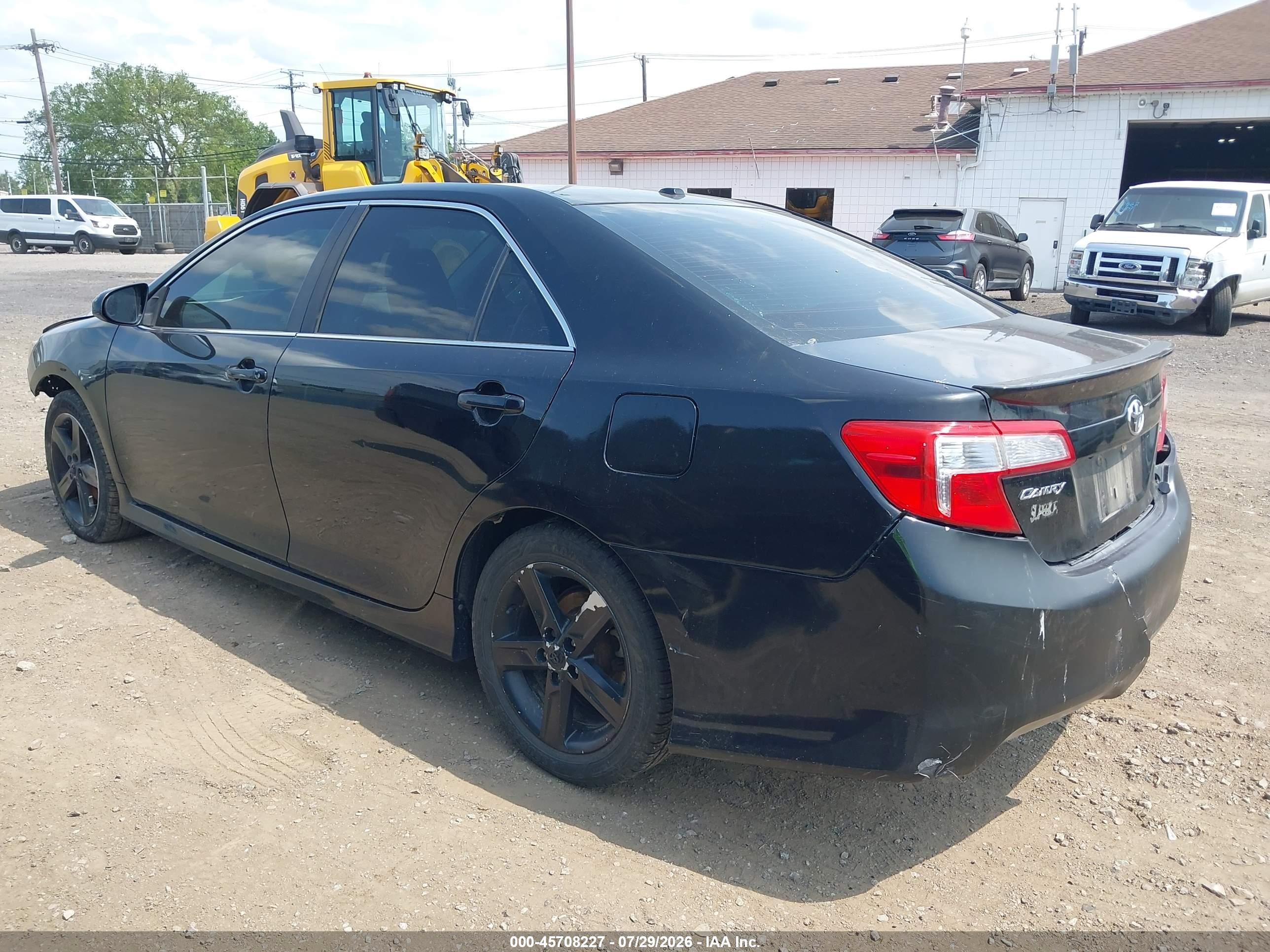 2012 Toyota Camry Se Black vin: 4T1BF1FK8CU044049