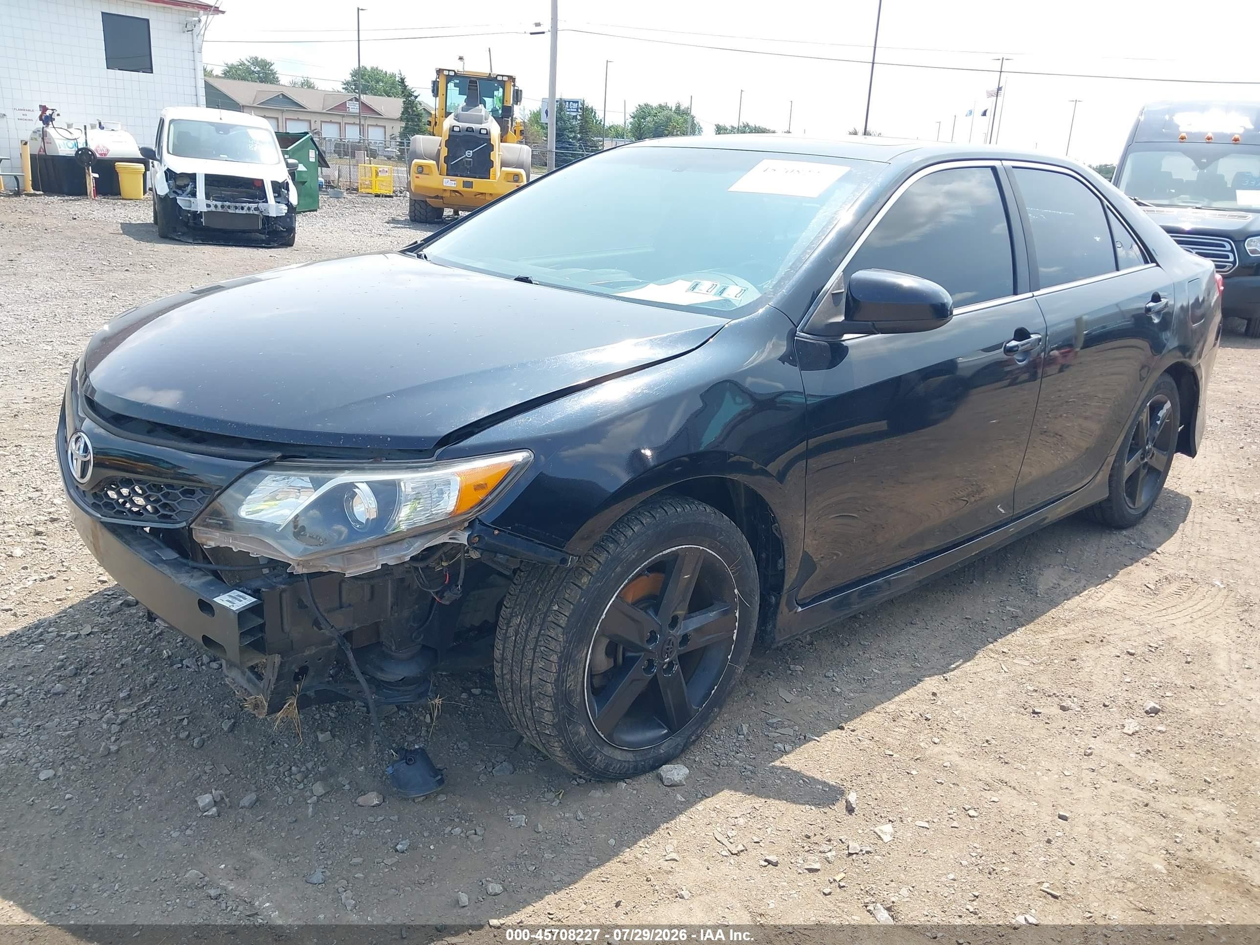 2012 Toyota Camry Se Black vin: 4T1BF1FK8CU044049