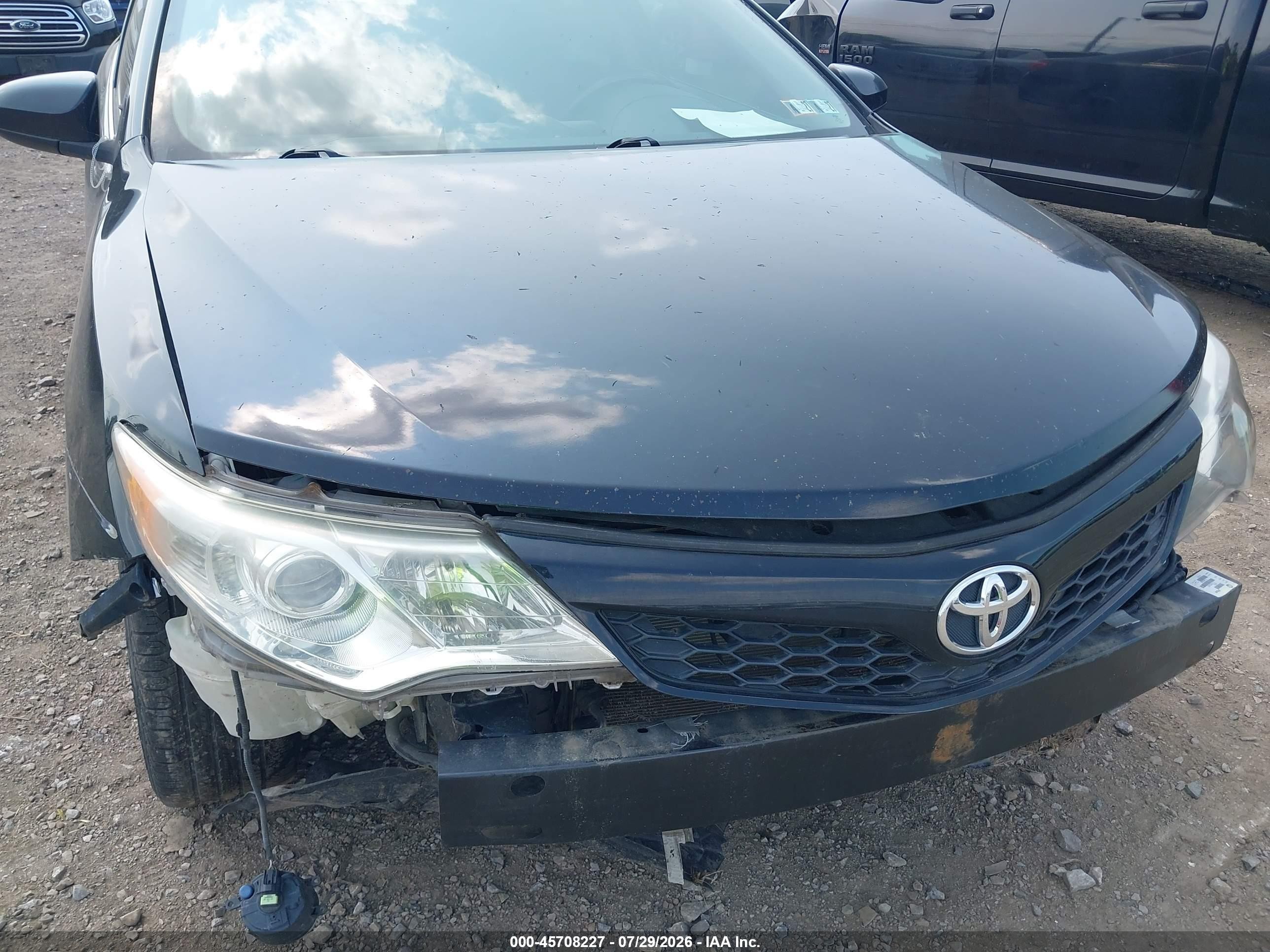 2012 Toyota Camry Se Black vin: 4T1BF1FK8CU044049
