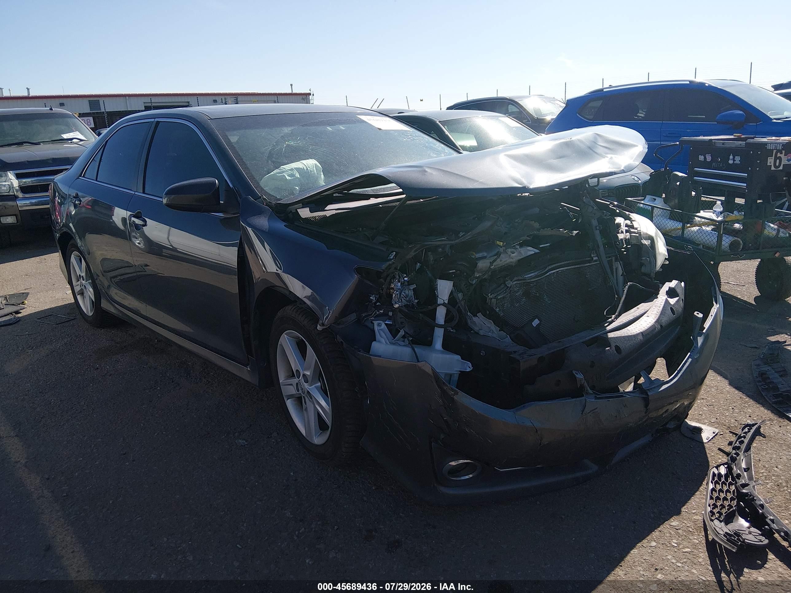 2012 Toyota Camry Se Gray vin: 4T1BF1FK8CU050966