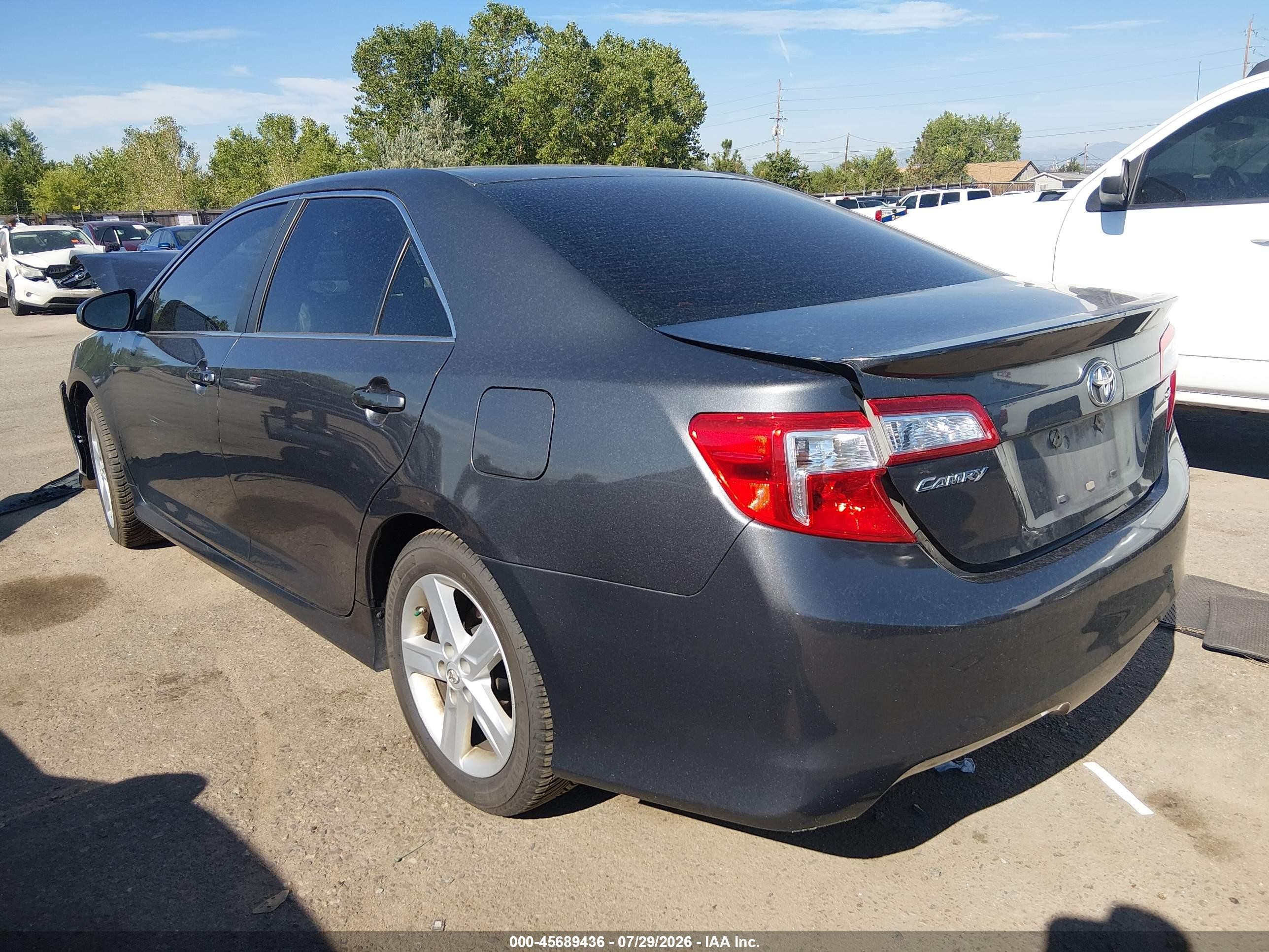 2012 Toyota Camry Se Серый vin: 4T1BF1FK8CU050966