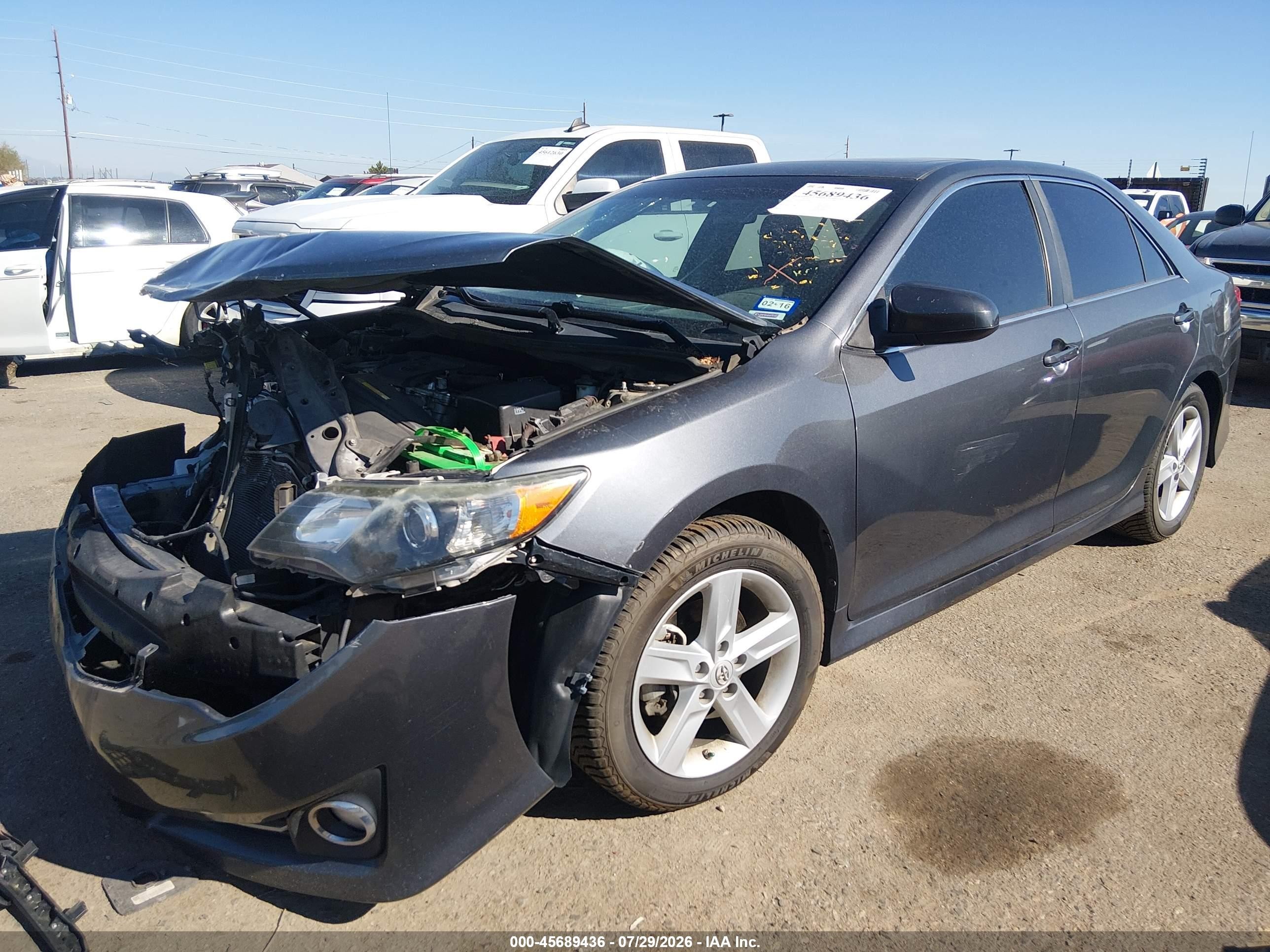 2012 Toyota Camry Se Серый vin: 4T1BF1FK8CU050966