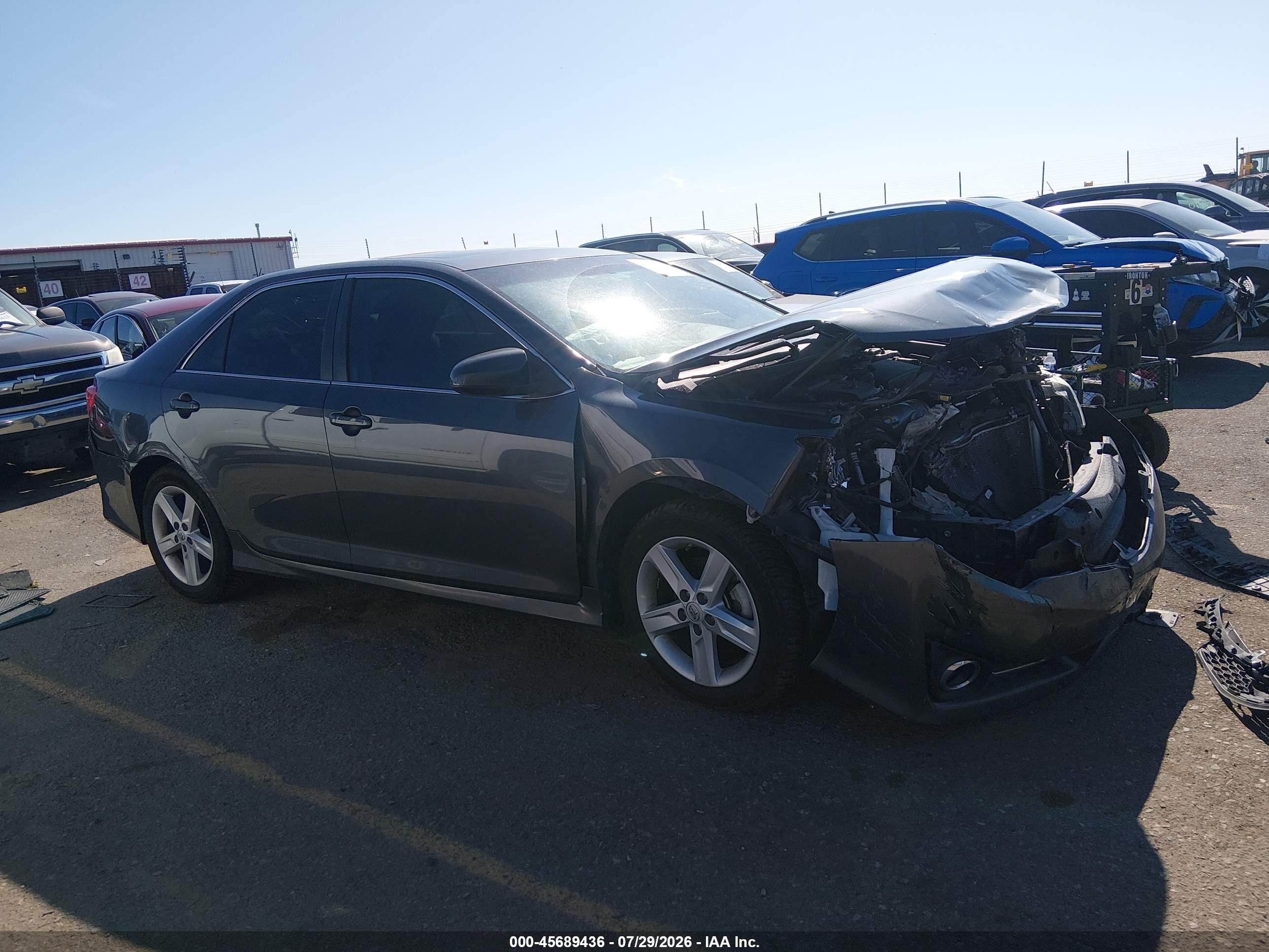 2012 Toyota Camry Se Серый vin: 4T1BF1FK8CU050966