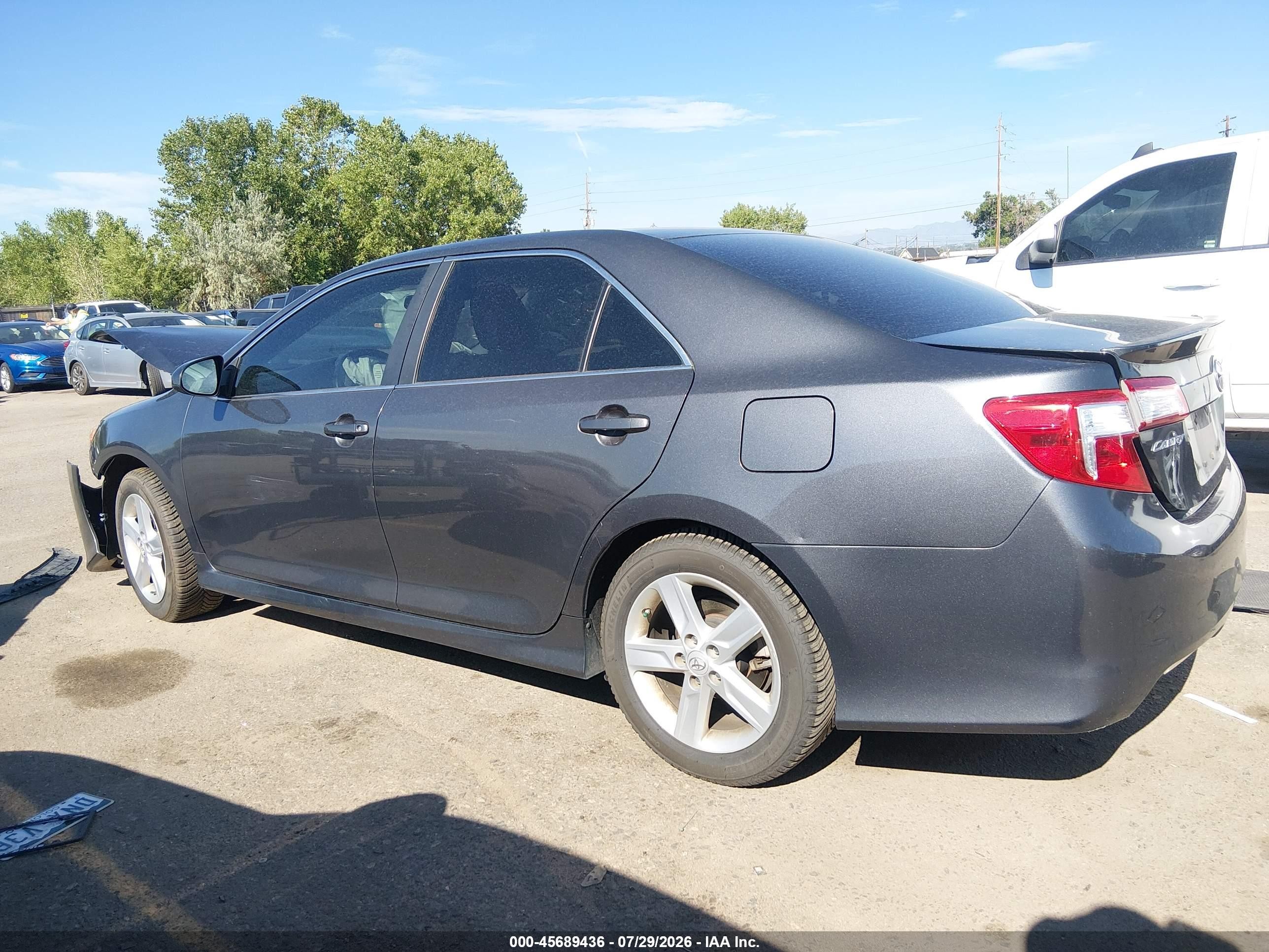 2012 Toyota Camry Se Серый vin: 4T1BF1FK8CU050966