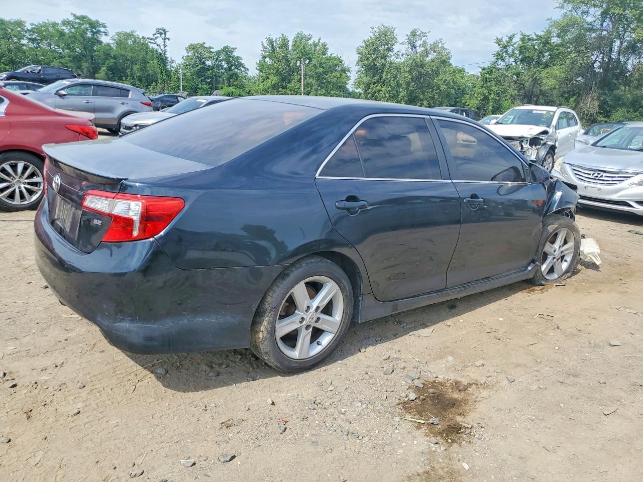 2012 Toyota Camry Se Black vin: 4T1BF1FK8CU057819
