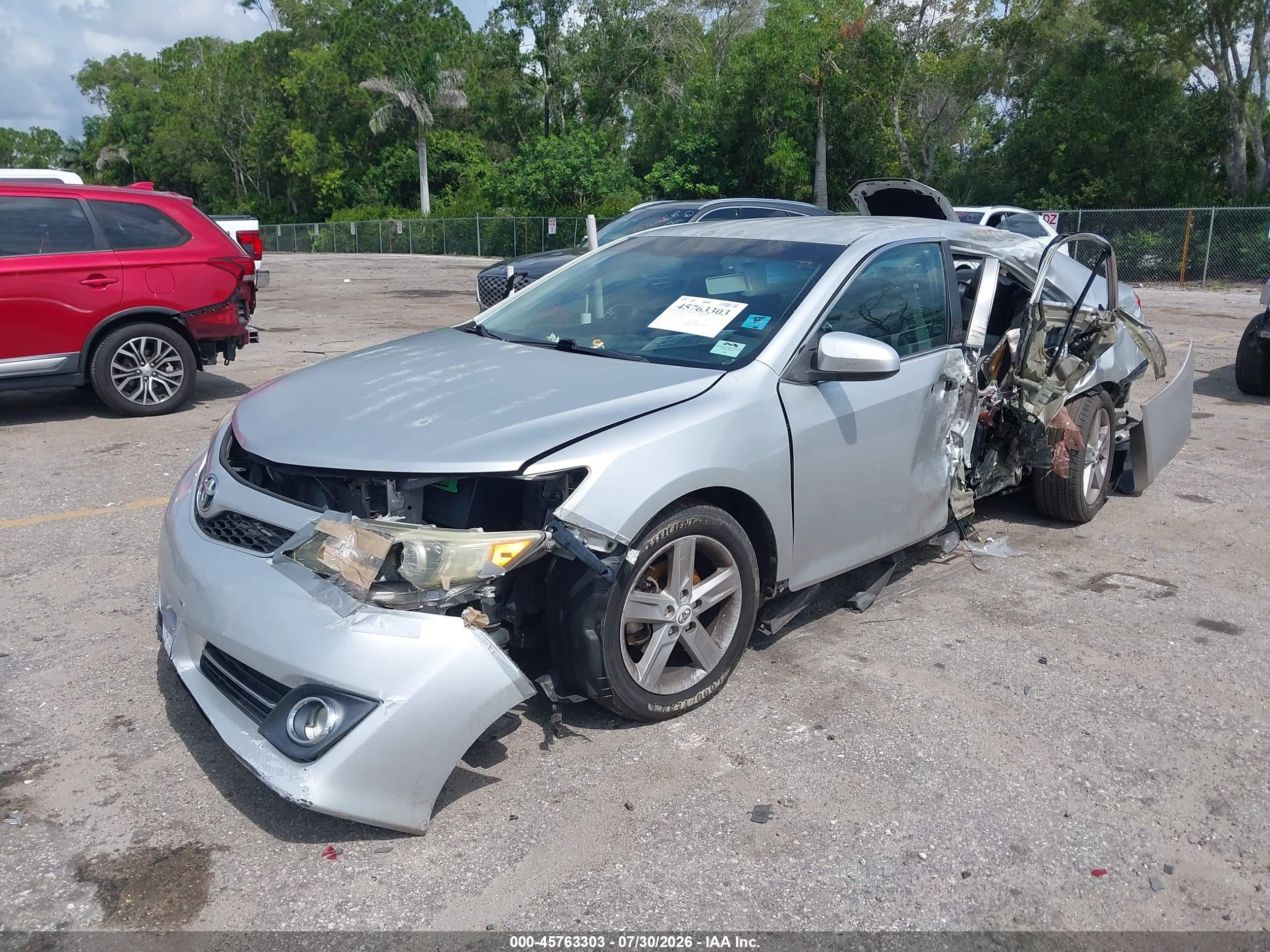2012 Toyota Camry Se Silver vin: 4T1BF1FK8CU061465
