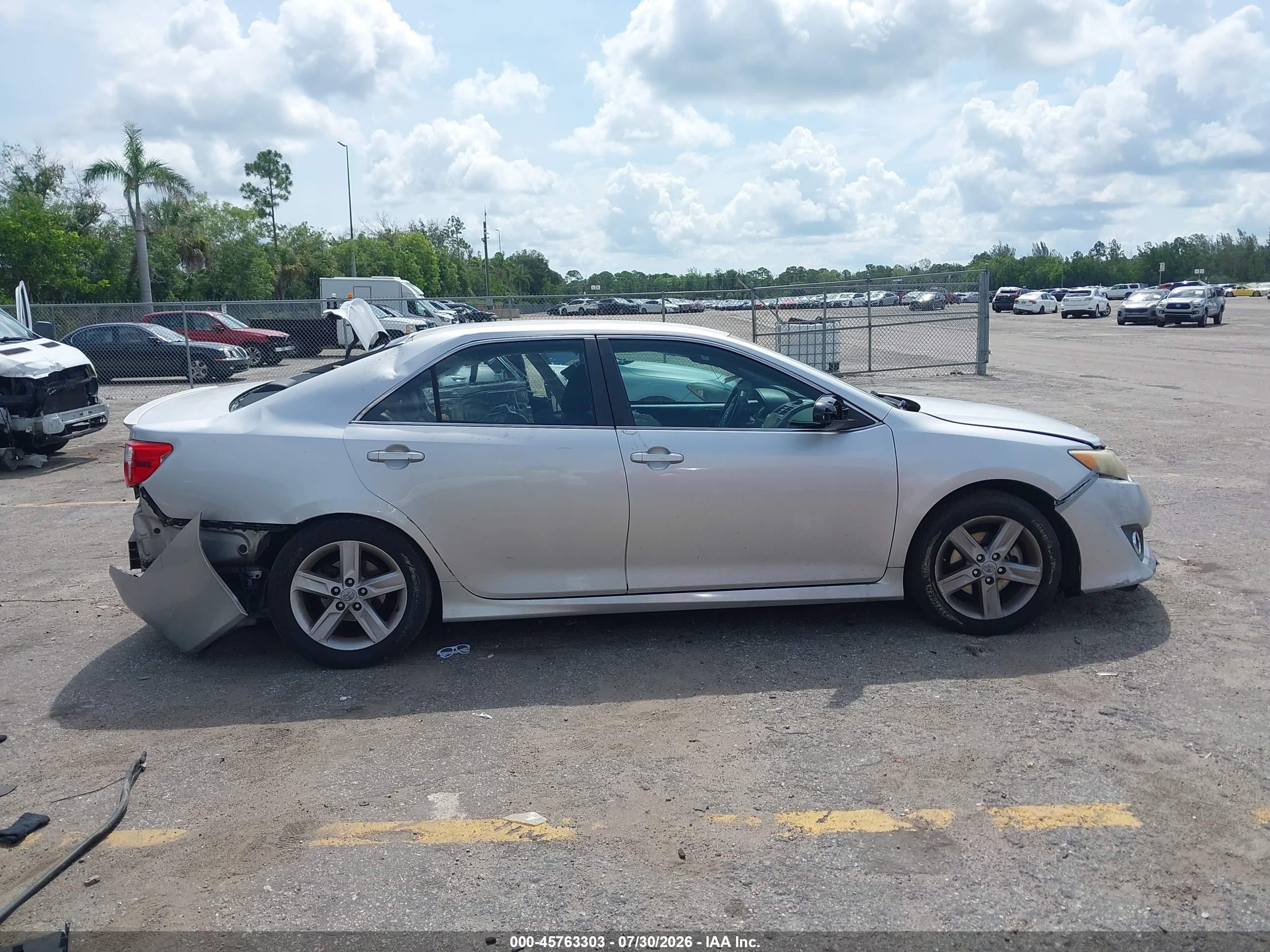 2012 Toyota Camry Se Silver vin: 4T1BF1FK8CU061465