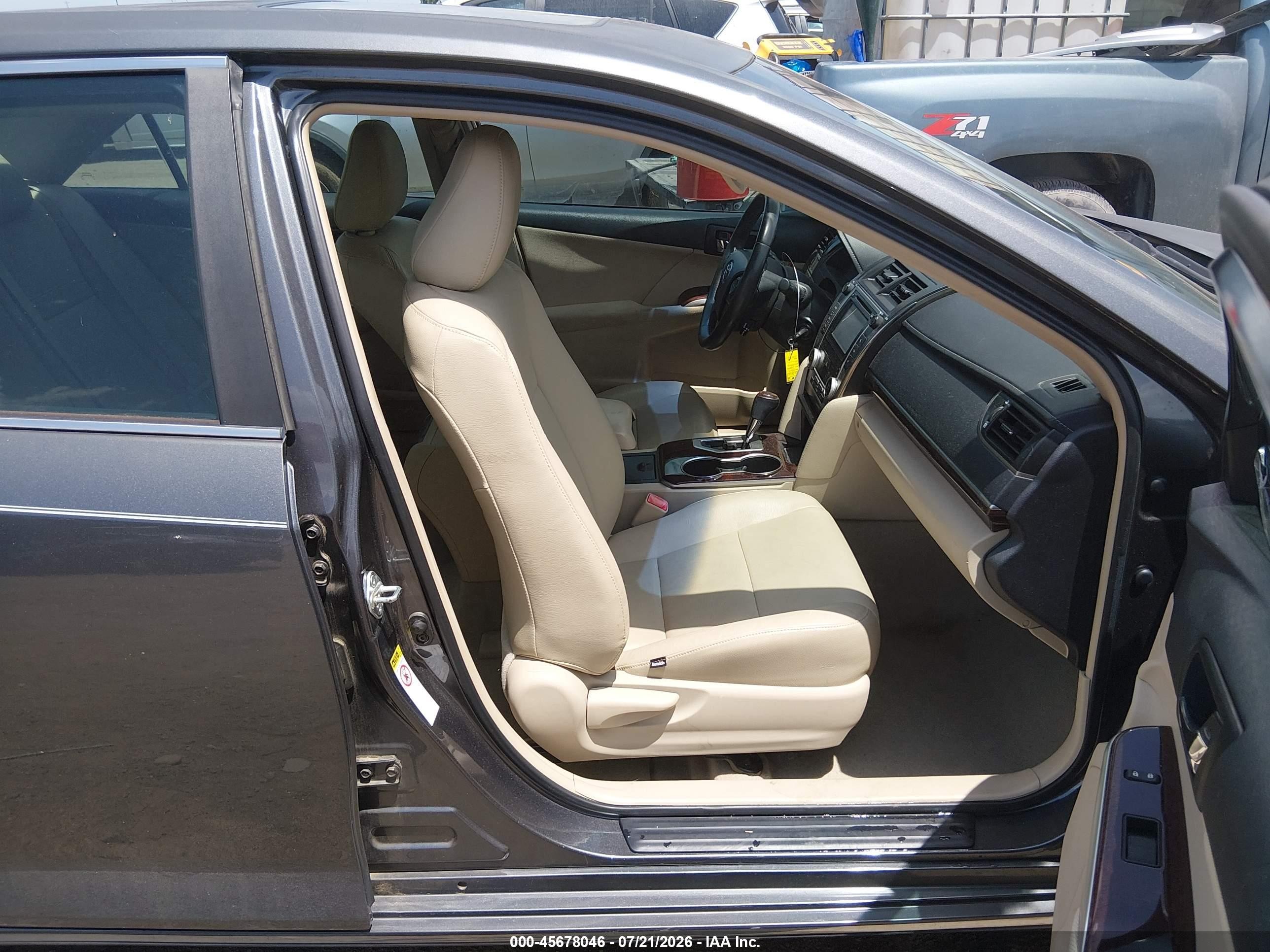 2012 Toyota Camry Xle Gray vin: 4T1BF1FK8CU075186