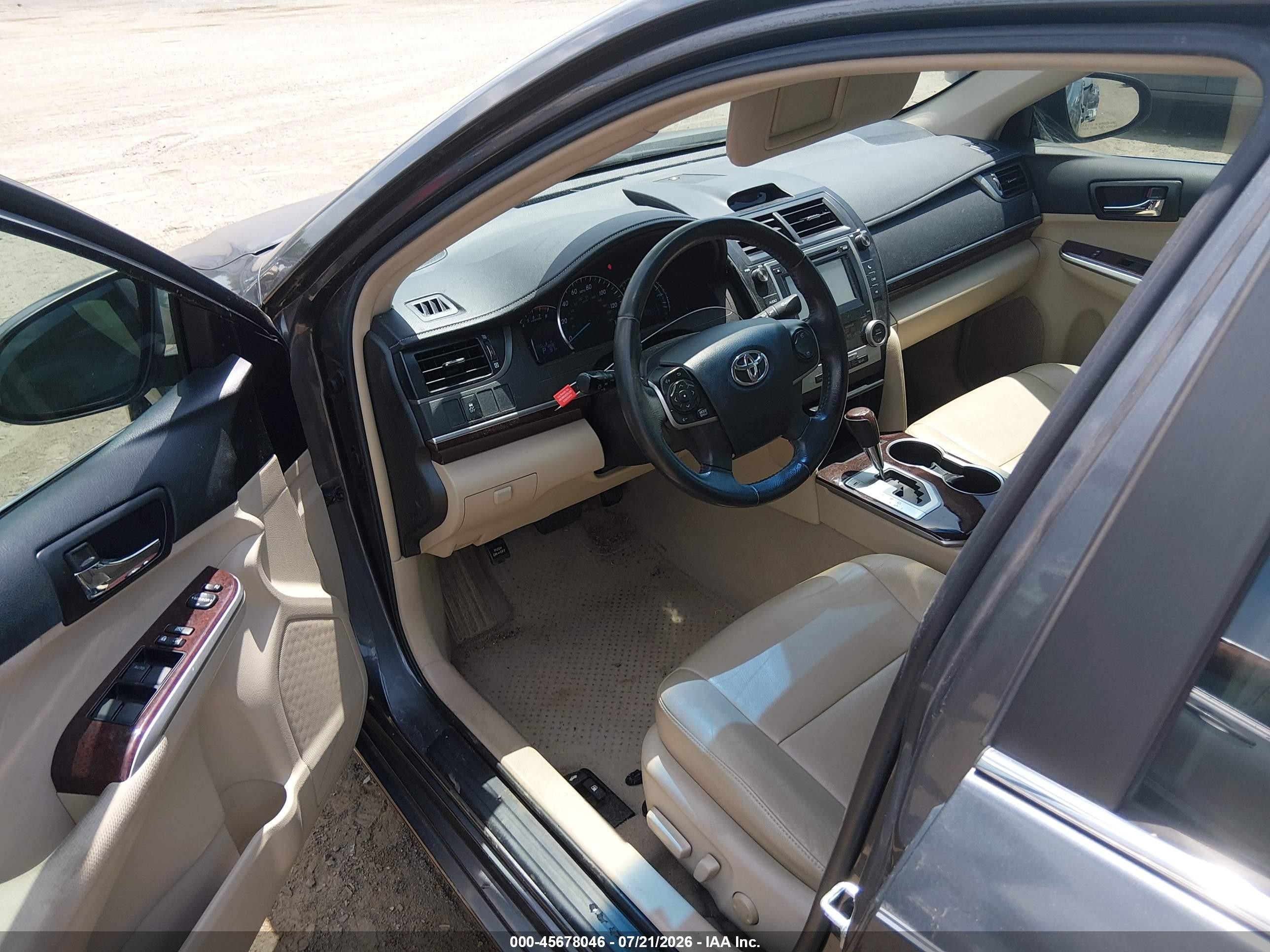 2012 Toyota Camry Xle Gray vin: 4T1BF1FK8CU075186