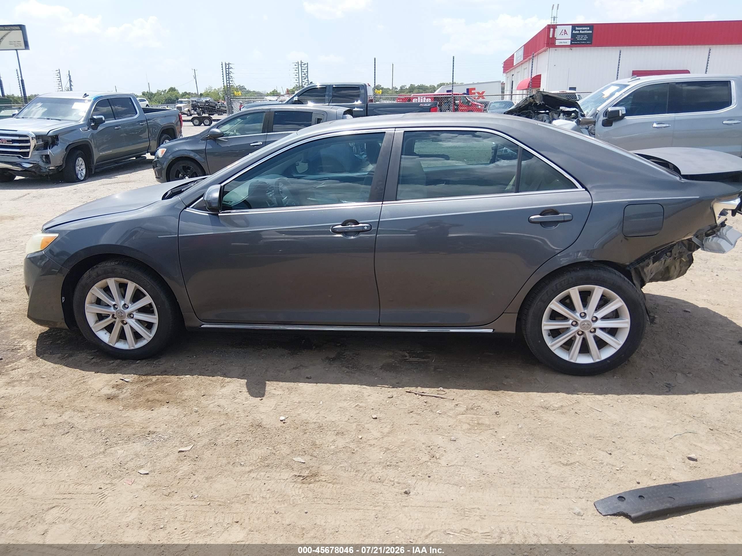 2012 Toyota Camry Xle Gray vin: 4T1BF1FK8CU075186