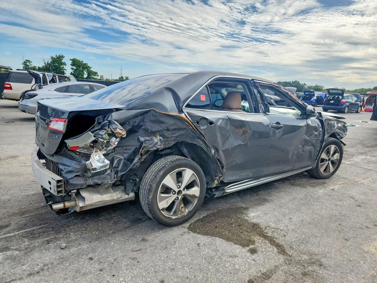 2012 Toyota Camry Le Gray vin: 4T1BF1FK8CU077472