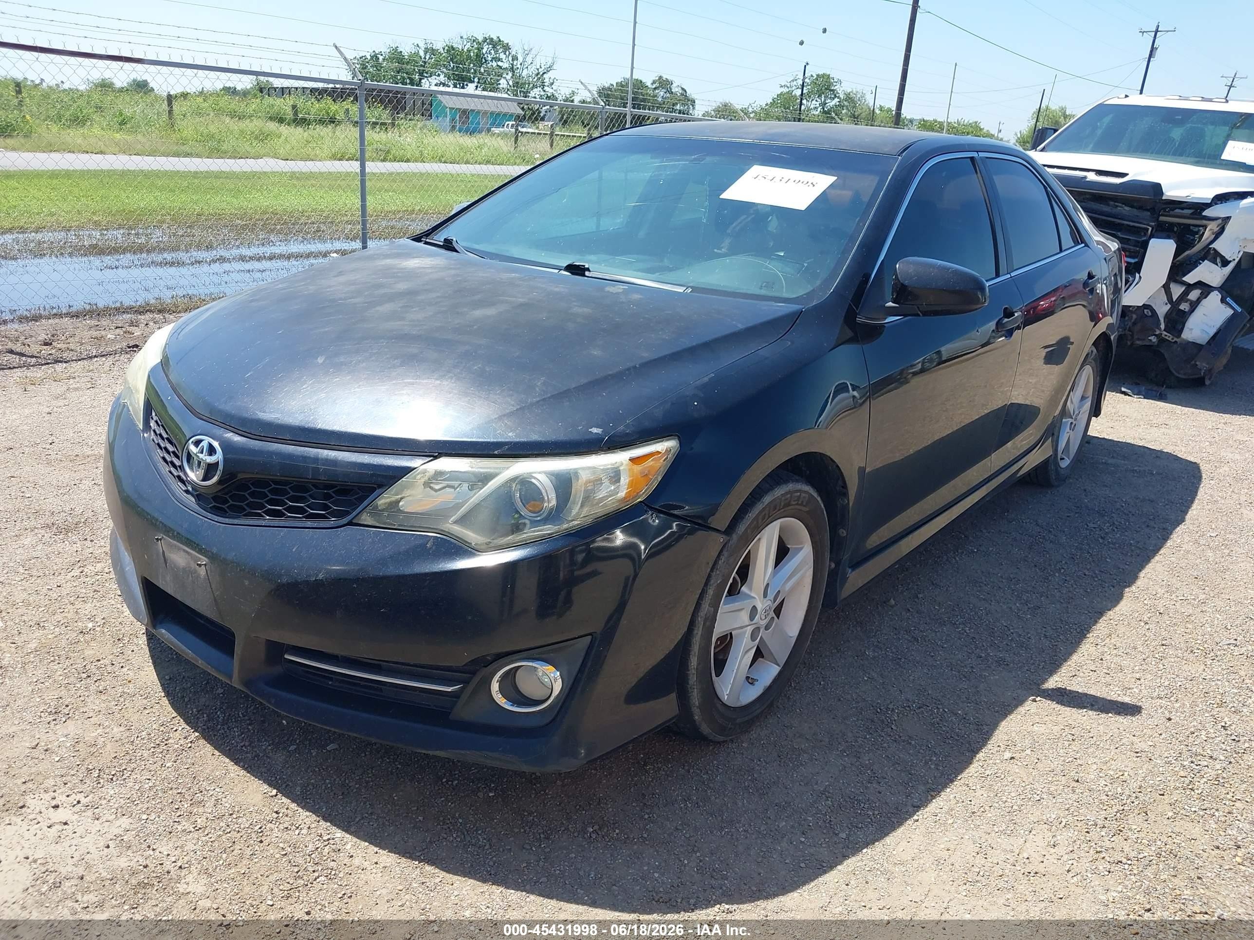 2012 Toyota Camry Se Black vin: 4T1BF1FK8CU077651