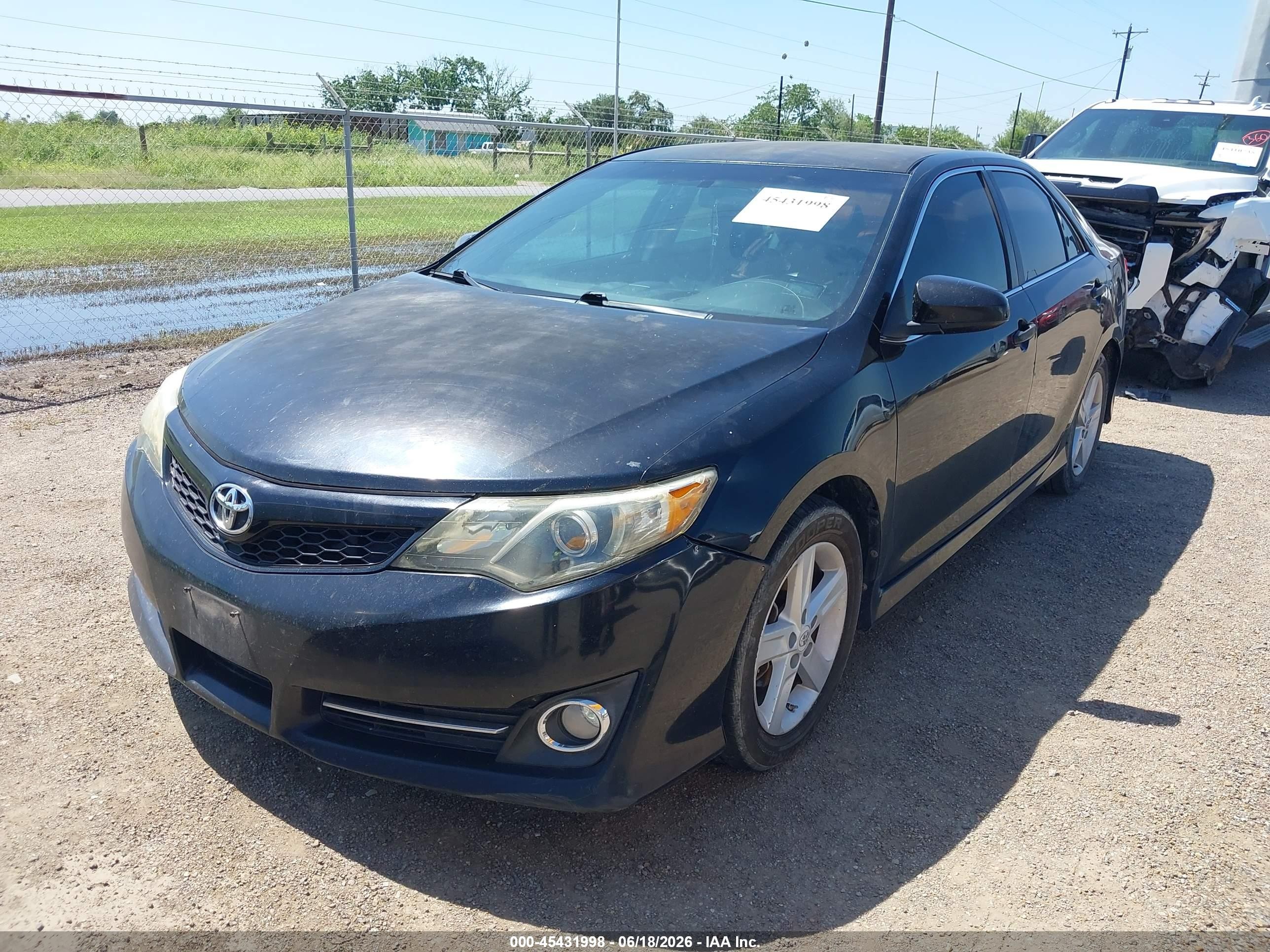 2012 Toyota Camry Se Black vin: 4T1BF1FK8CU077651