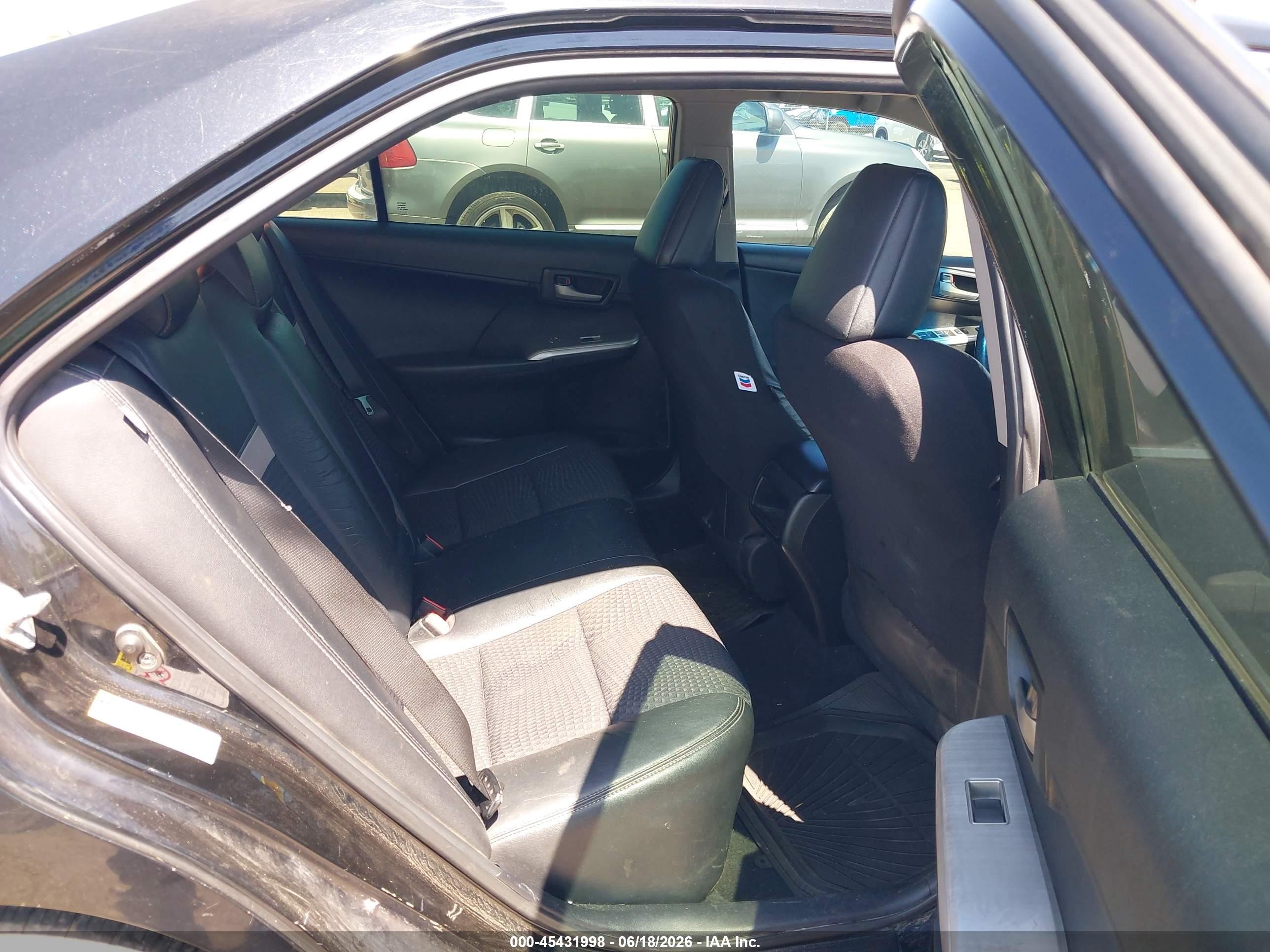 2012 Toyota Camry Se Black vin: 4T1BF1FK8CU077651