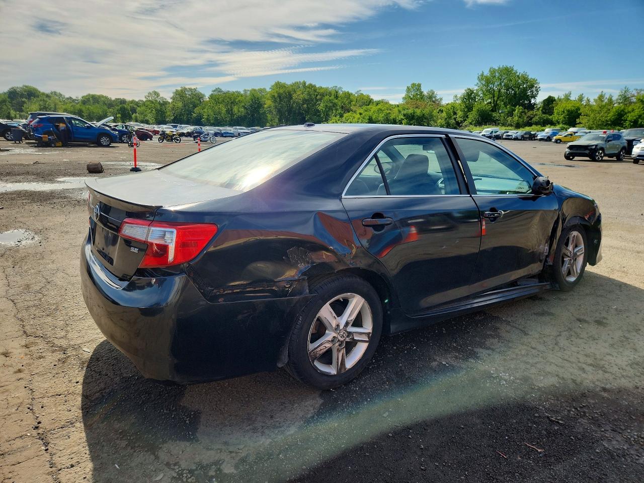 2012 Toyota Camry Se Black vin: 4T1BF1FK8CU085510