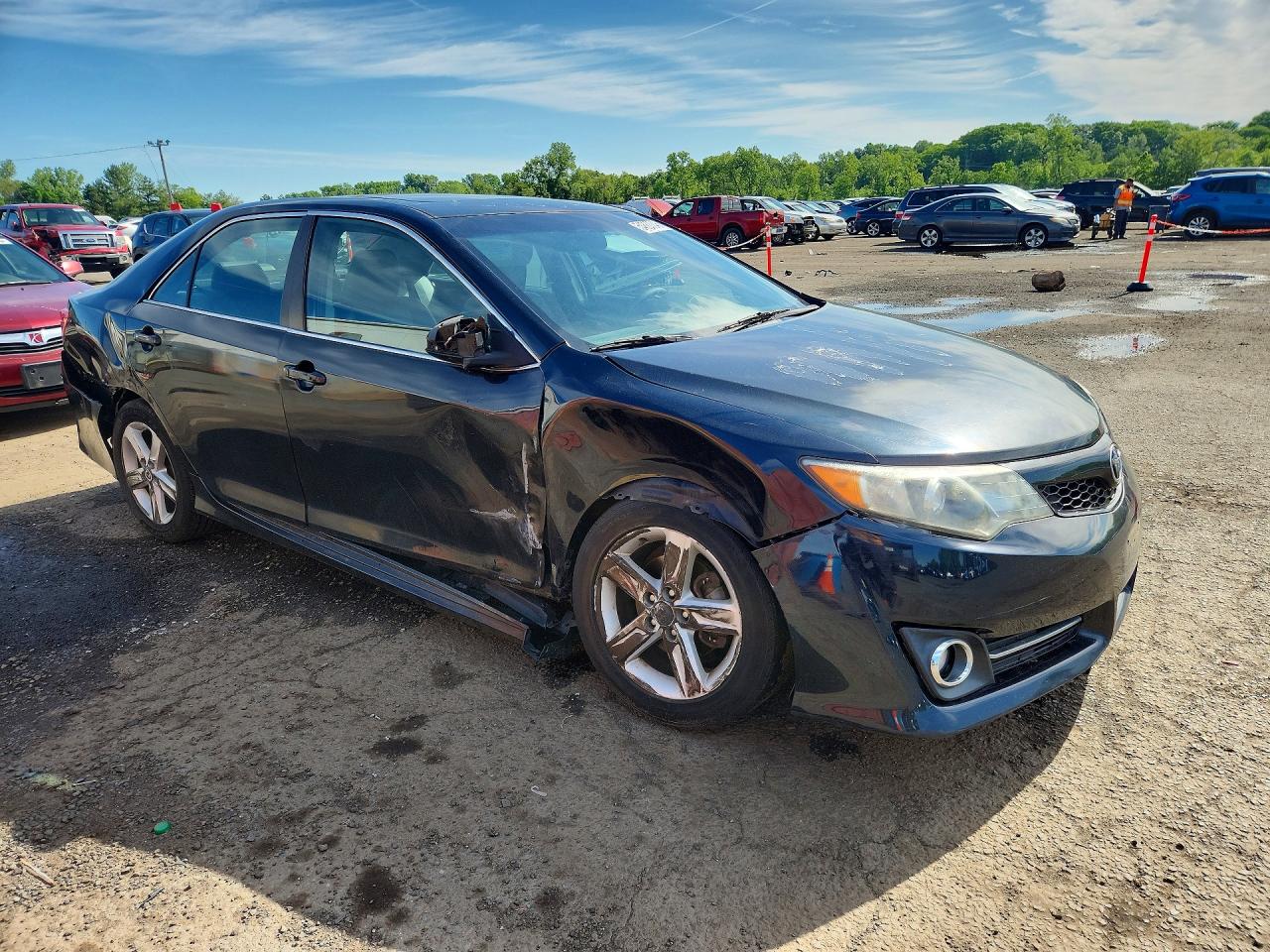 2012 Toyota Camry Se Black vin: 4T1BF1FK8CU085510