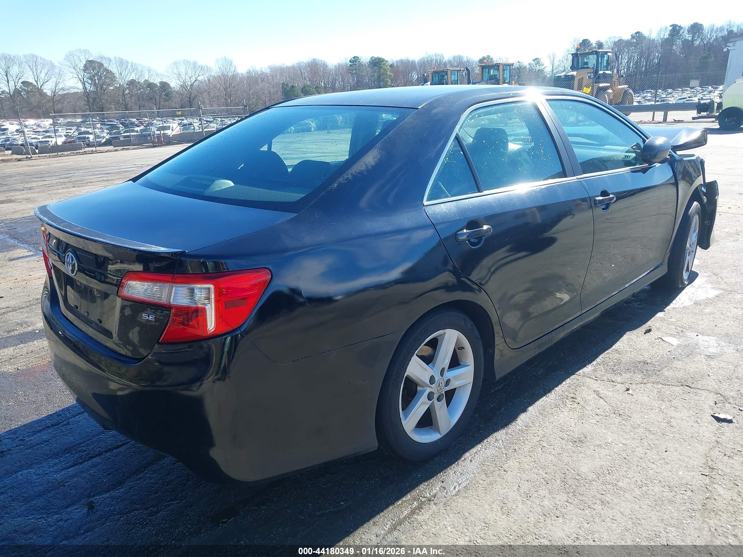 2012 Toyota Camry Se Black vin: 4T1BF1FK8CU097883