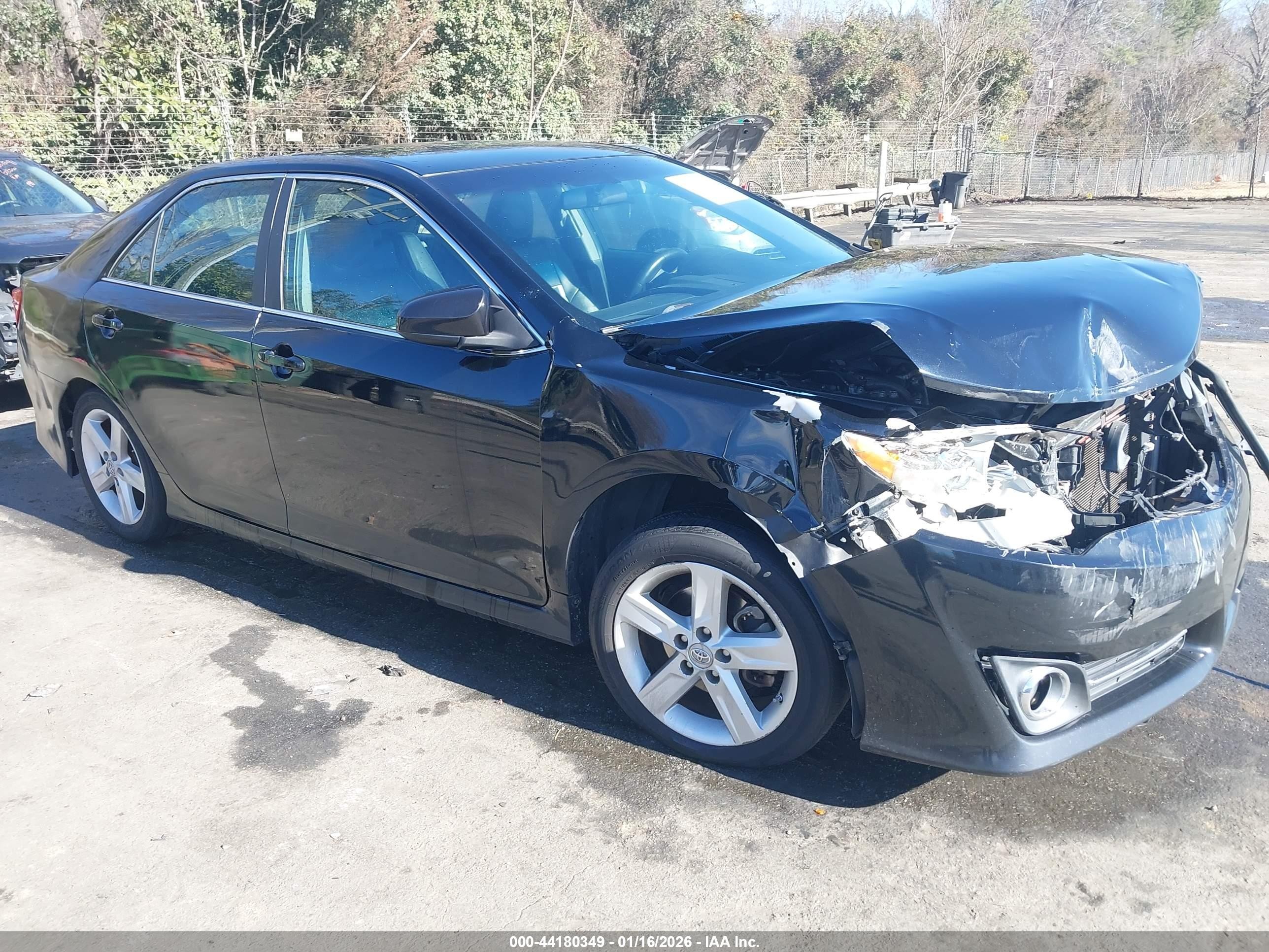 2012 Toyota Camry Se Black vin: 4T1BF1FK8CU097883
