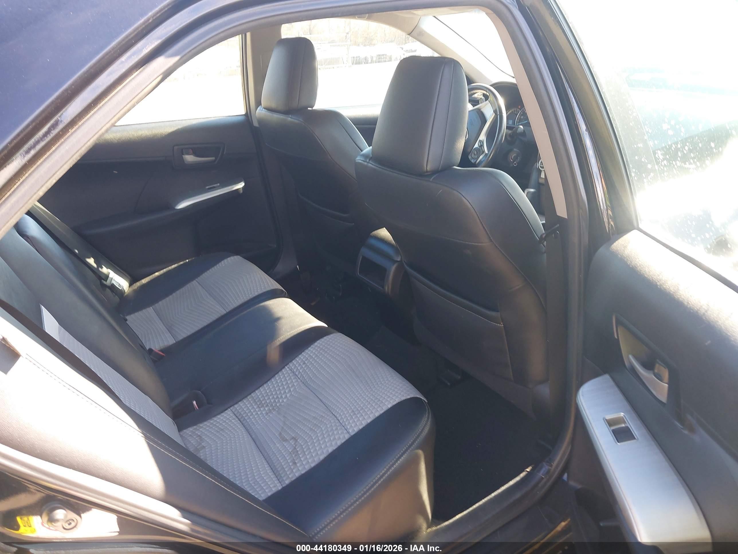 2012 Toyota Camry Se Black vin: 4T1BF1FK8CU097883