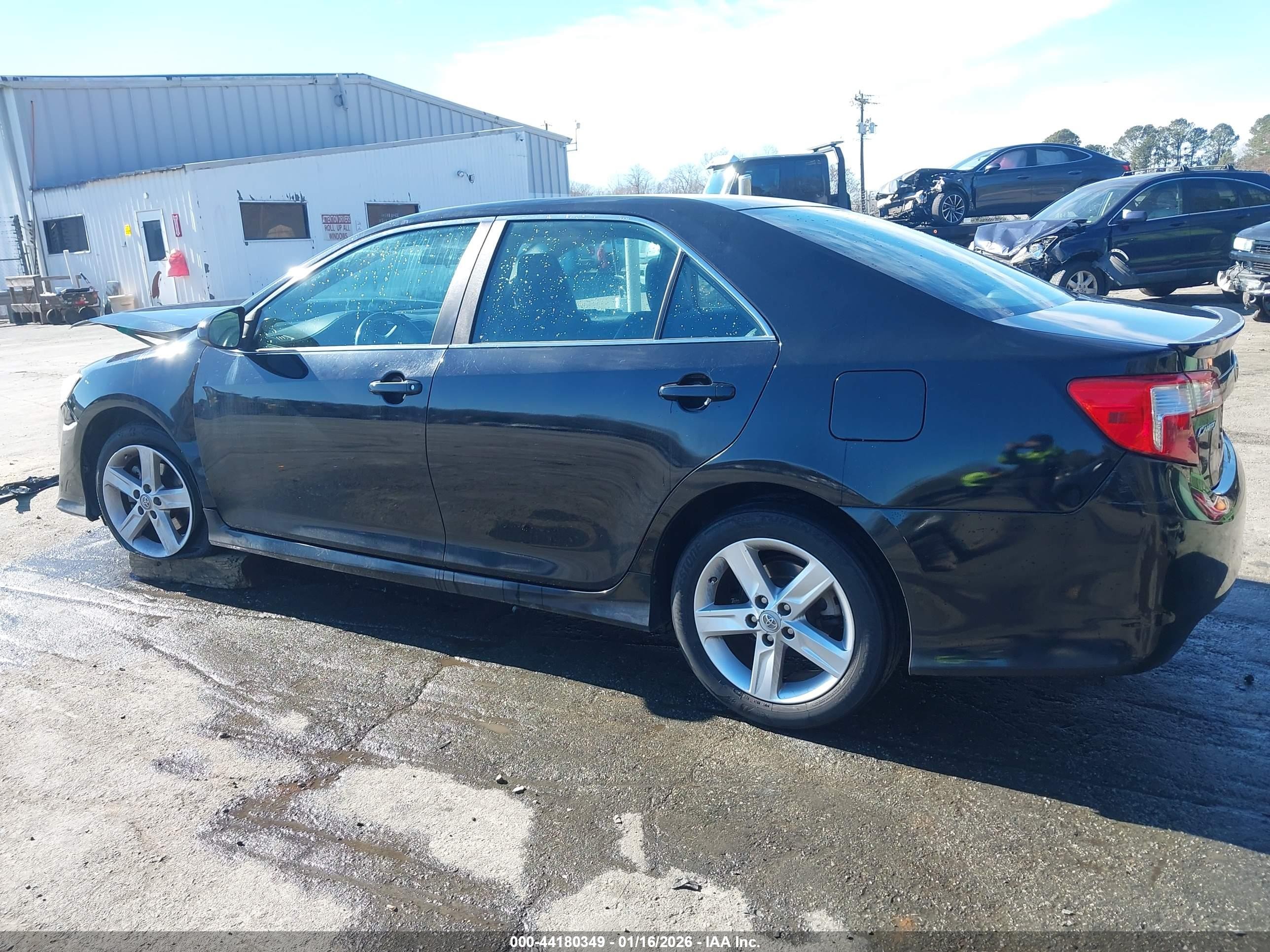 2012 Toyota Camry Se Black vin: 4T1BF1FK8CU097883