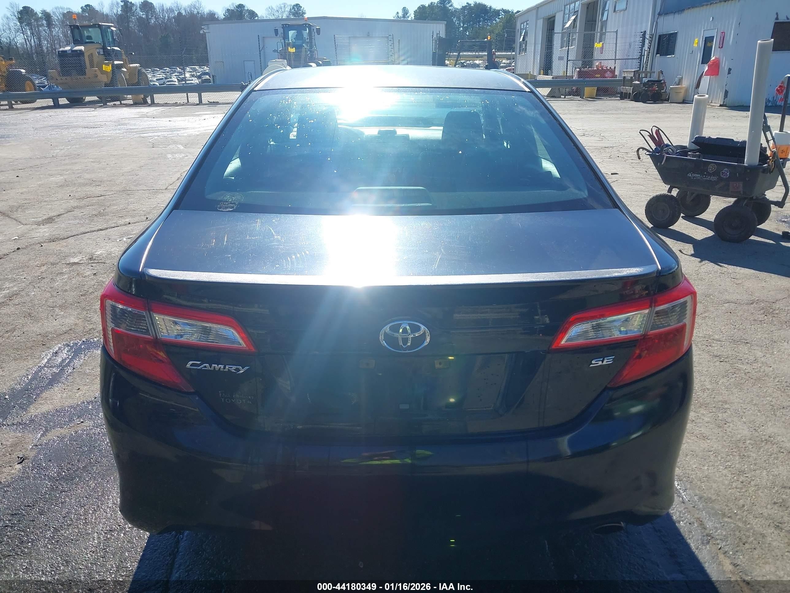 2012 Toyota Camry Se Black vin: 4T1BF1FK8CU097883