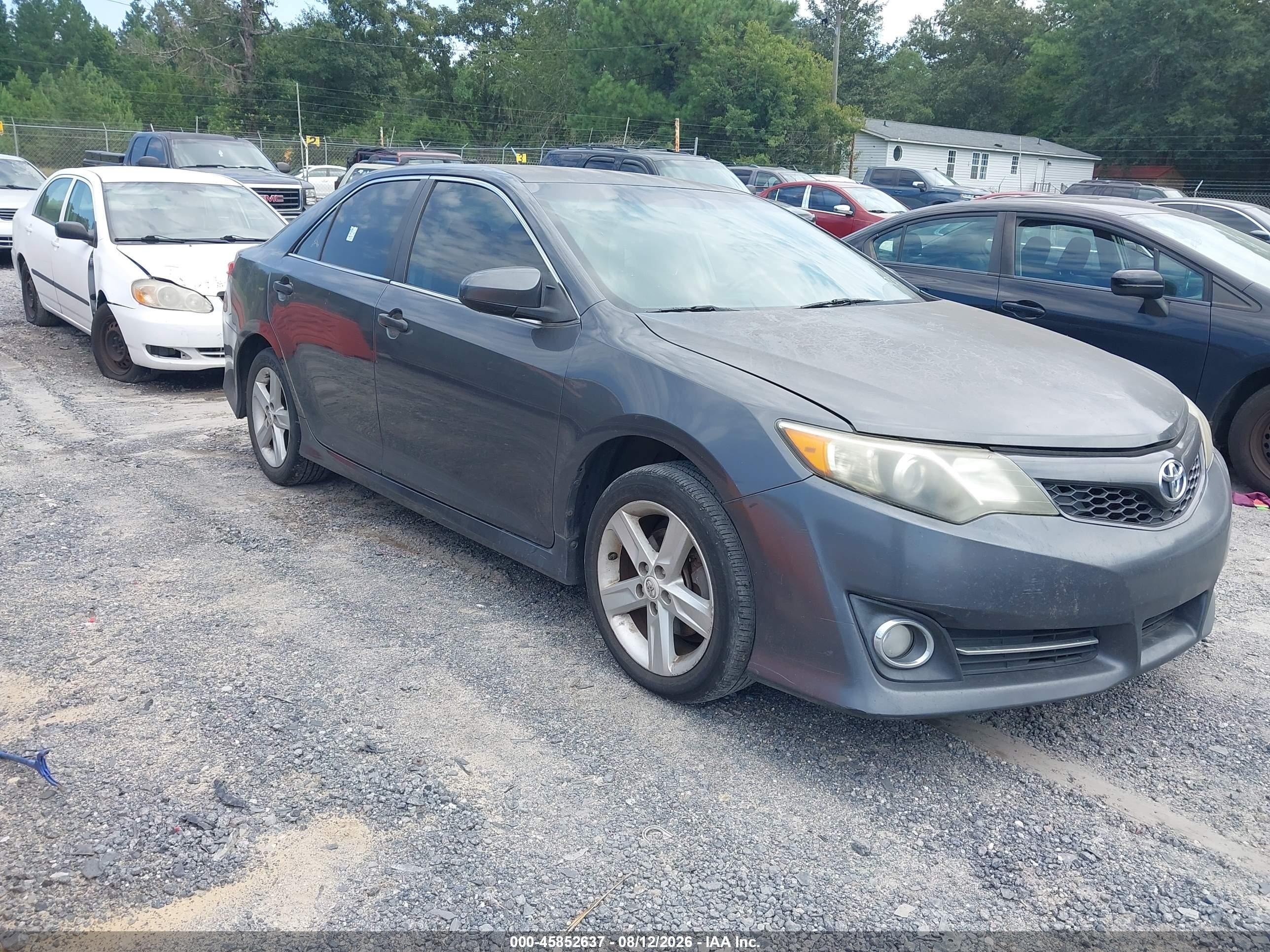 2012 Toyota Camry Se Gray vin: 4T1BF1FK8CU108624