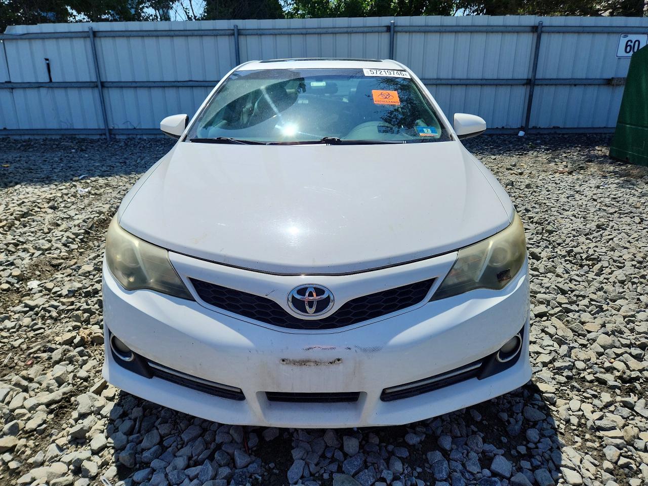 2012 Toyota Camry Se White vin: 4T1BF1FK8CU117260