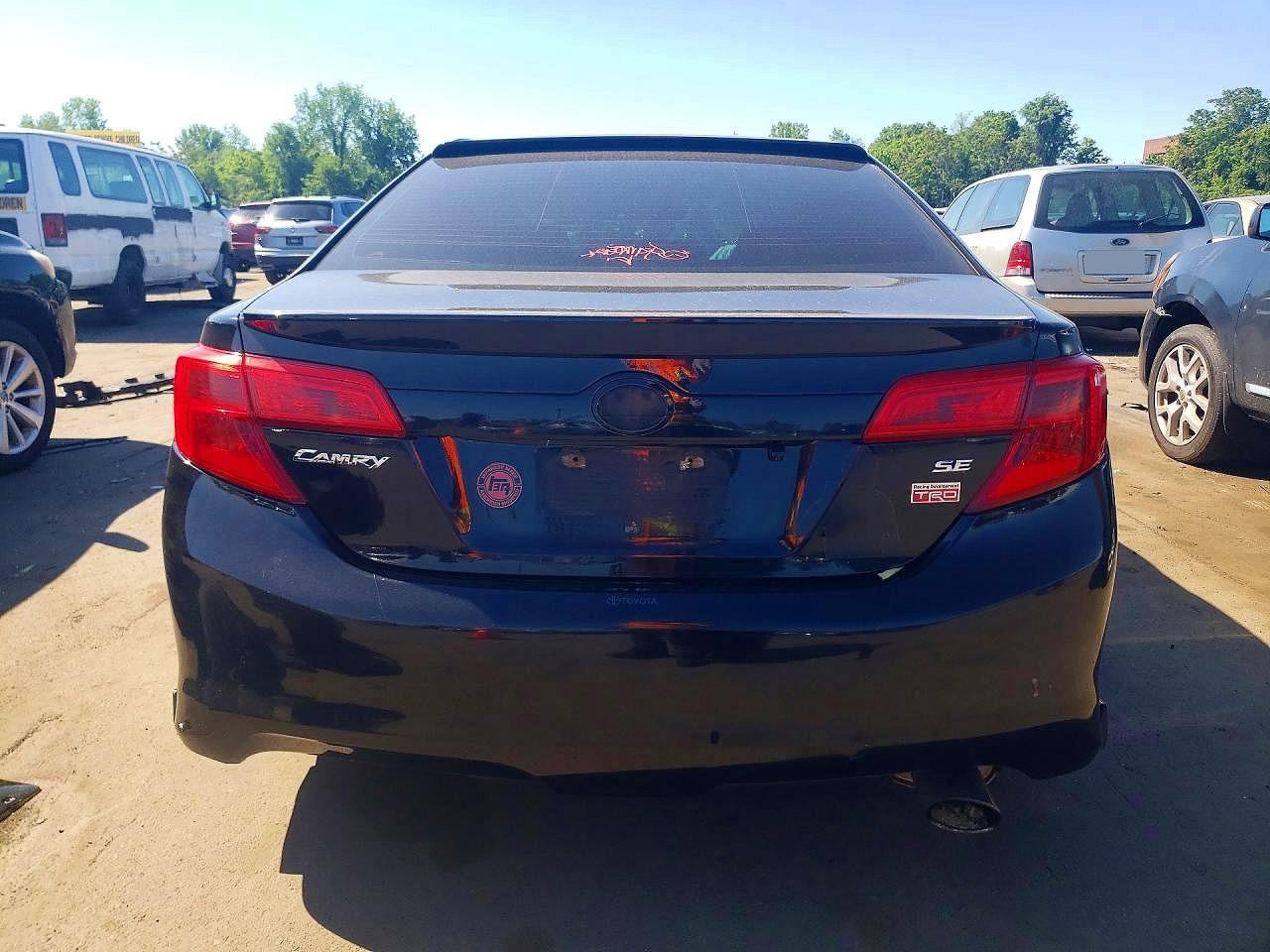 2012 Toyota Camry Se Черный vin: 4T1BF1FK8CU133510