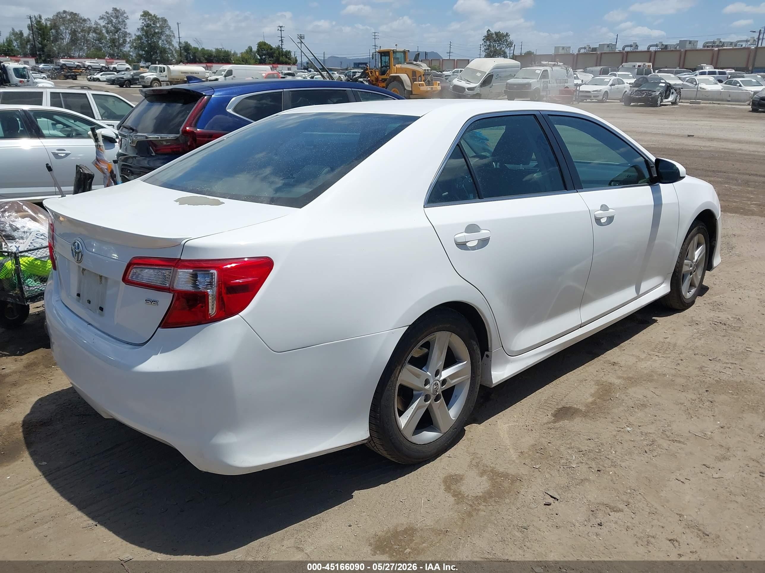 2012 Toyota Camry Se White vin: 4T1BF1FK8CU145317