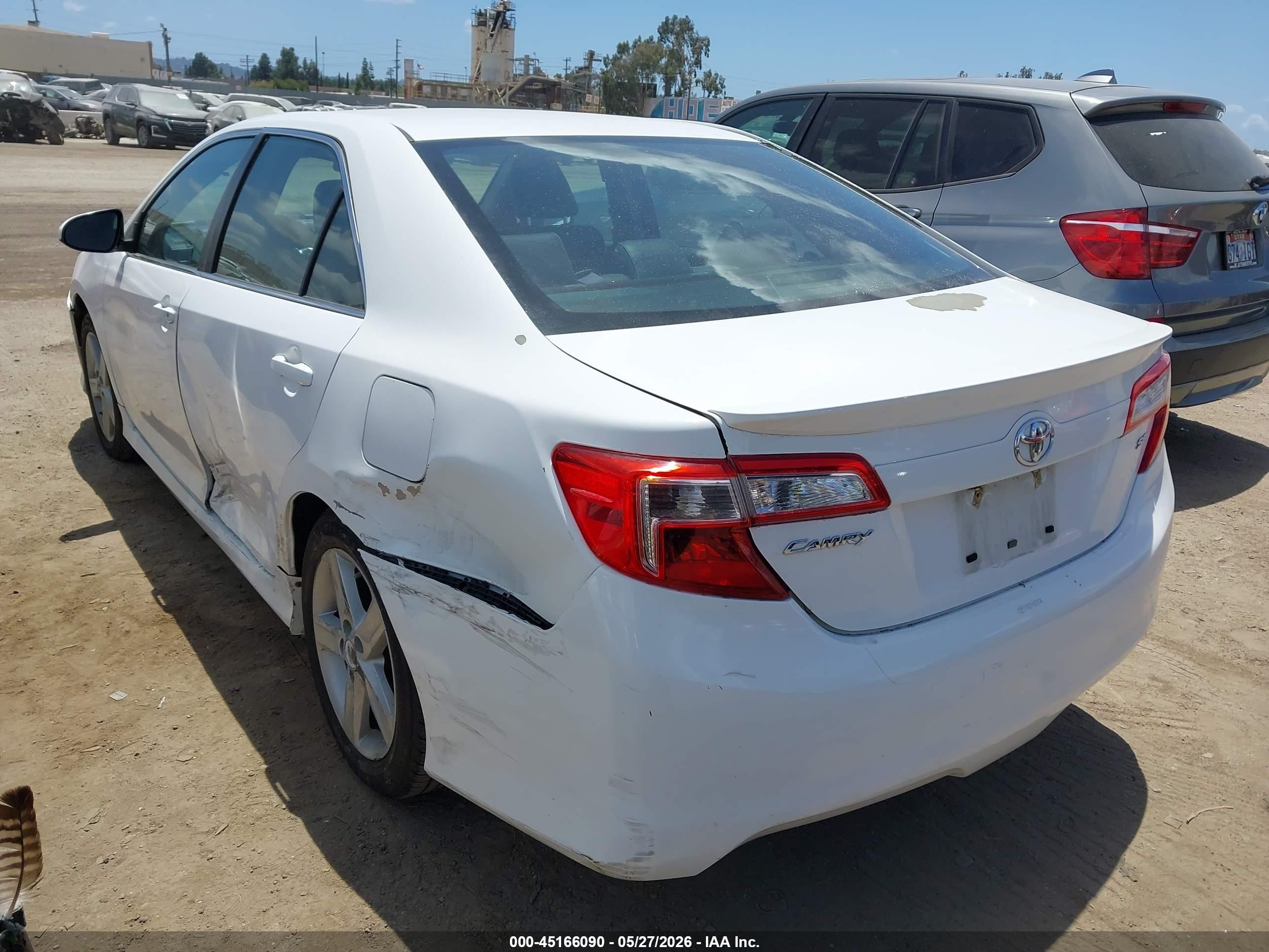 2012 Toyota Camry Se White vin: 4T1BF1FK8CU145317